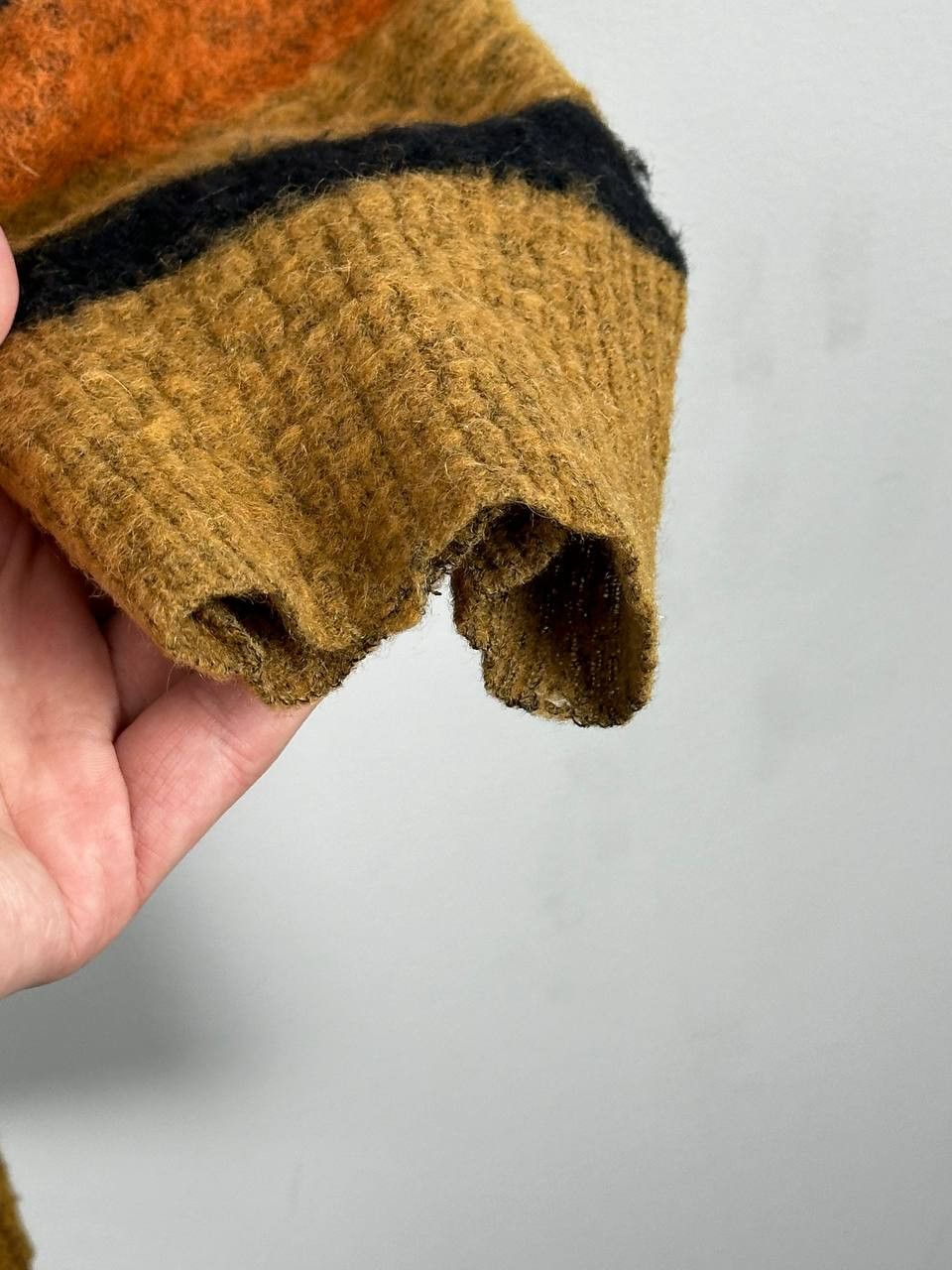 Japanese Brand Alpaca Striped Mohair Sweater Made In Italy Size US L / EU 52-54 / 3 - 5 Thumbnail