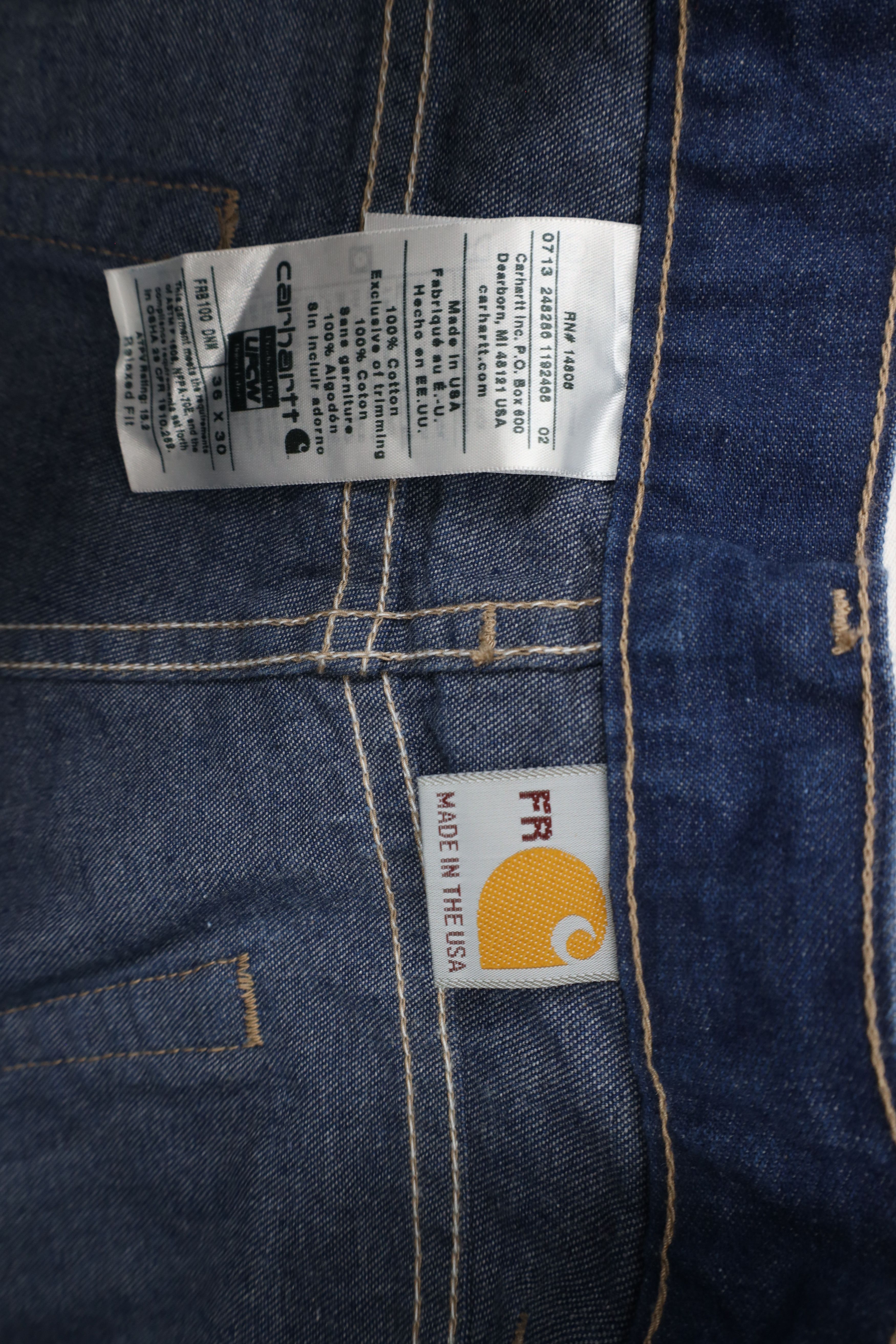 Carhartt × Vintage Vintage Y2K Carhartt FR Relaxed Fit Denim Jeans USA Size US 36 / EU 52 - 7 Thumbnail