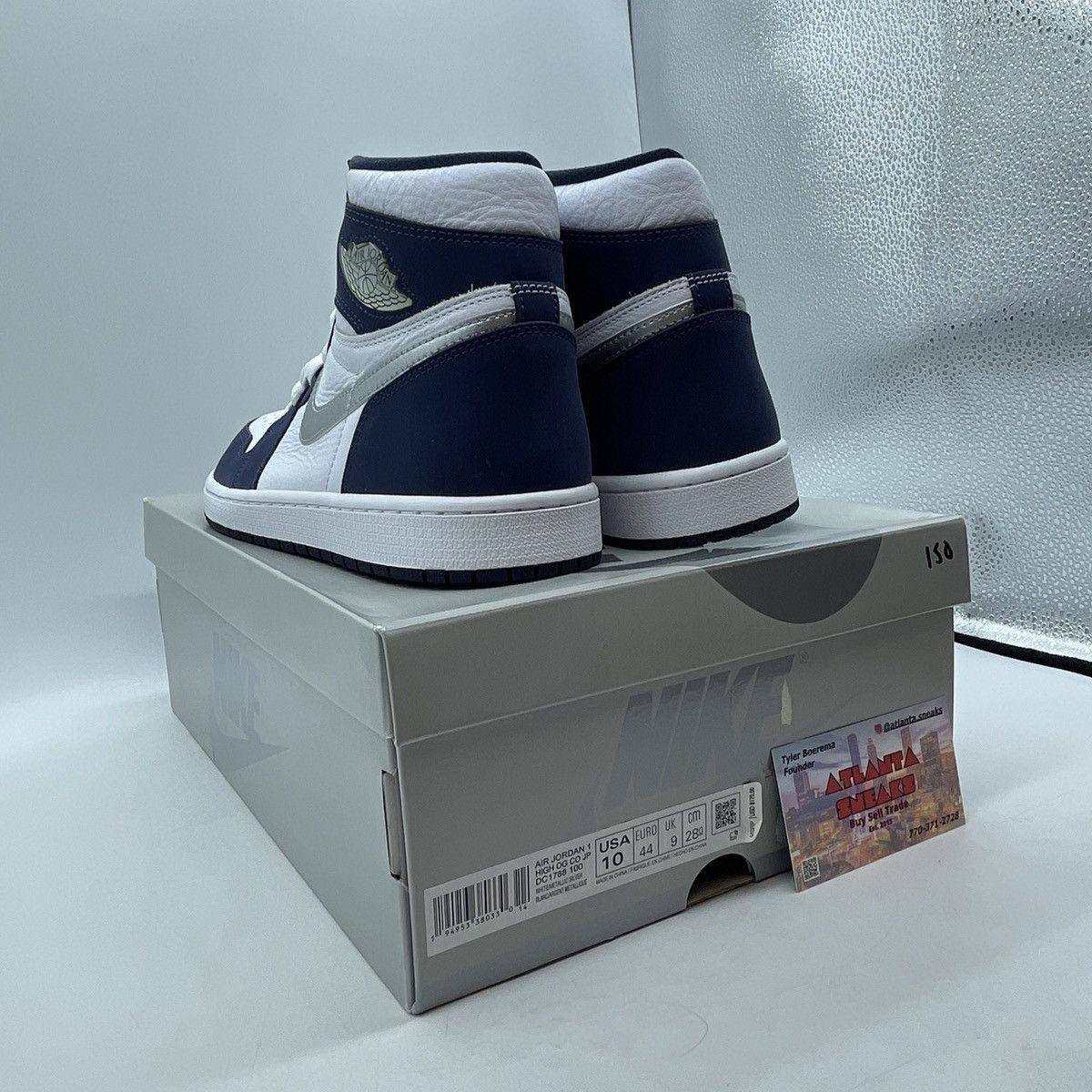 Jordan Brand Air Jordan 1 high midnight navy Size US 10 / EU 43 - 4 Thumbnail
