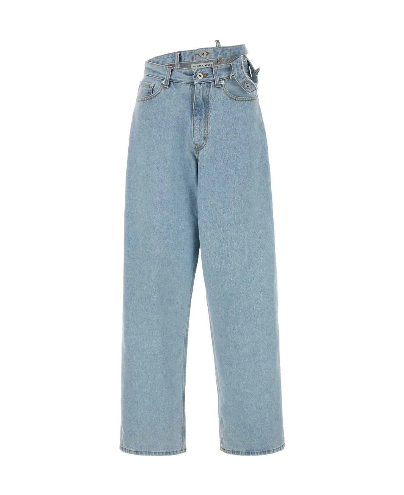 Y/Project o1s22i1n0924 Evergreen Double-Waist Jeans in Blue Size 30" / US 8 / IT 44 - 1 Thumbnail