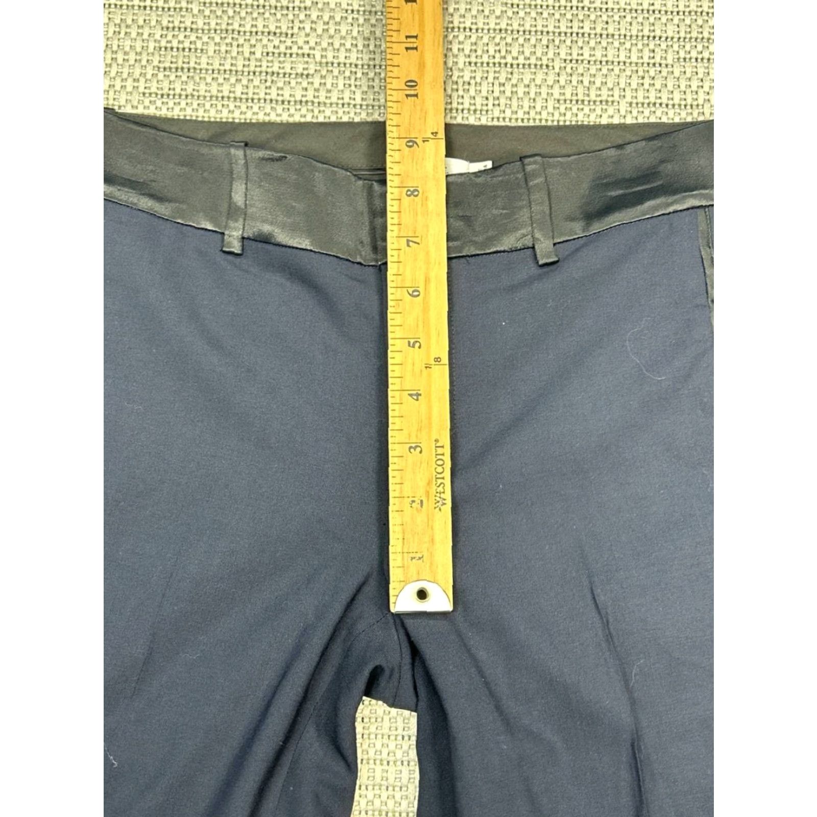 Vince Vince Dress Pants Womens 0 Blue Wool Stretch Low Rise Tapered Leg Office Formal Dress Pants Womens 0 Blue Wool Stretch Size 25" / US 0 / IT 36 - 6 Thumbnail