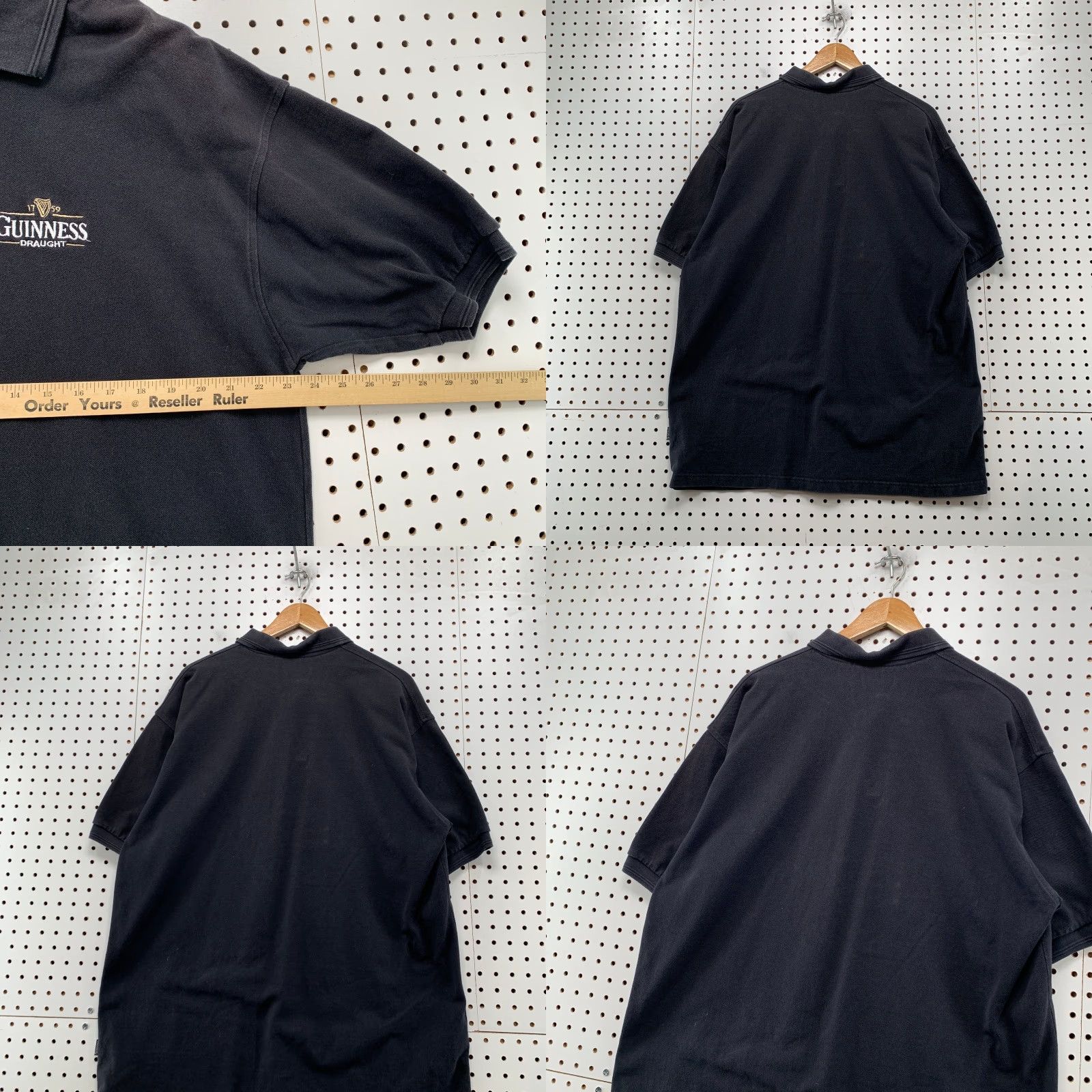 Vintage Guinness Polo Shirt Mens 2XL Black Official Merchandise Embroidered Shirt Size US XXL / EU 58 / 5 - 8 Thumbnail