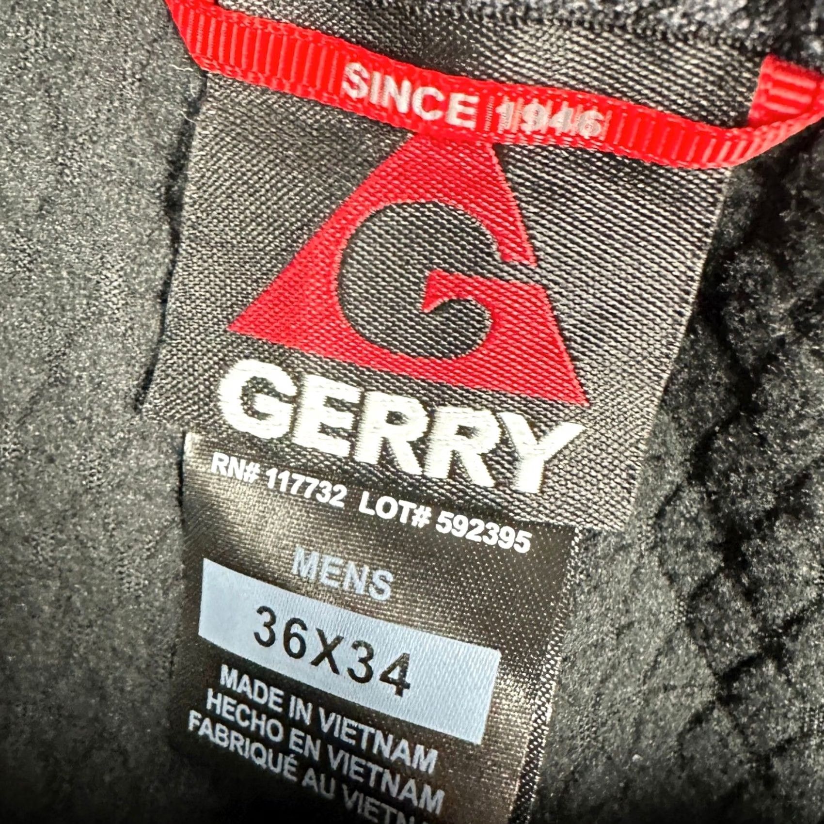 Vintage Gerry Pants Mens 36x34 Black Hiking Fleece Lined Outdoor Flat Front Stretch EUC Size US 36 / EU 52 - 3 Thumbnail