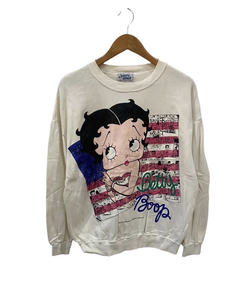 Anime × Cartoon Network × Vintage ✅ Vintage BETTY BOOP rare white streetwear sweatshirt Size US M / EU 48-50 / 2 - 1 Thumbnail