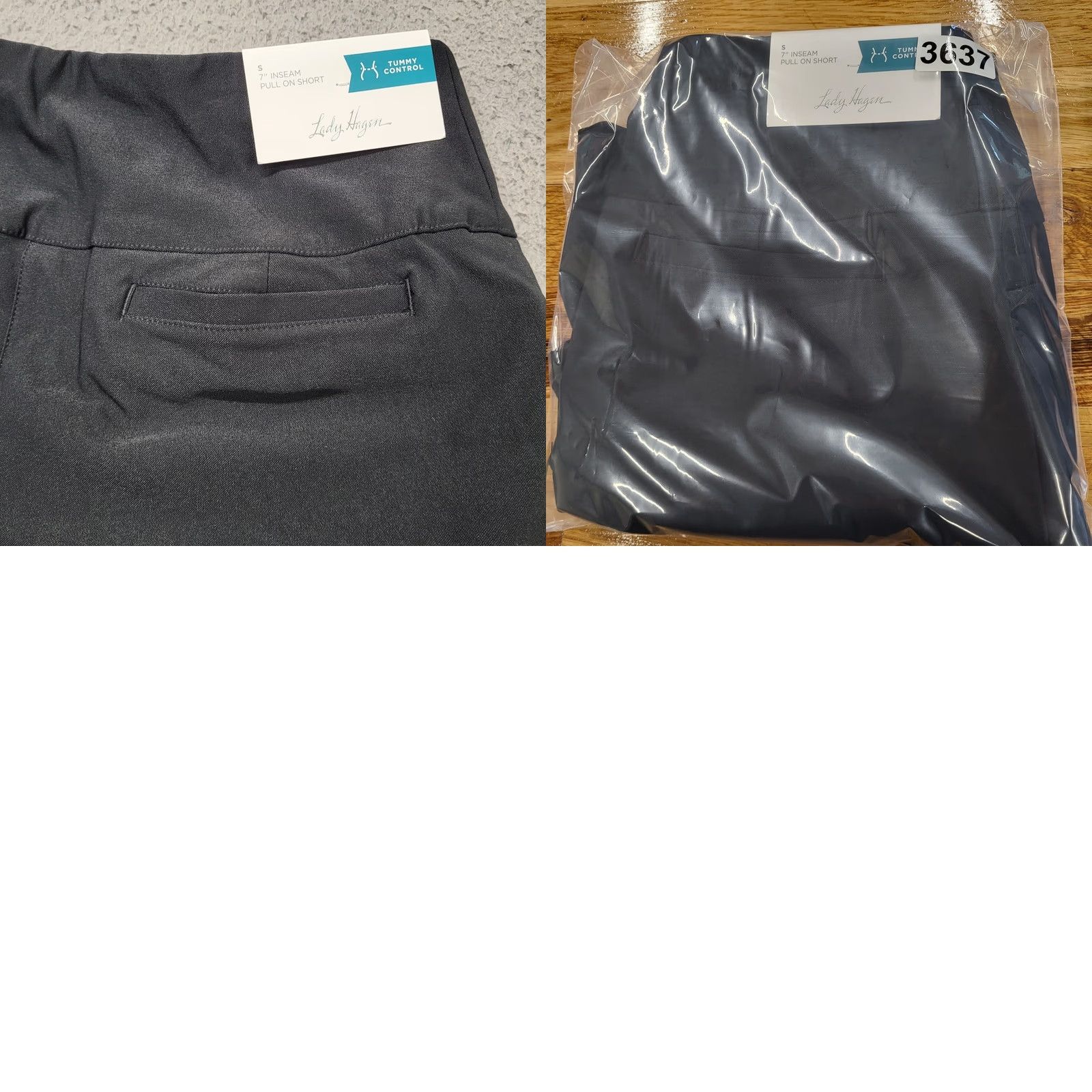 Vintage Lady Hagen Shorts Women's Size Small Classic Black Tummy Control Pull On Golf Size 28" / US 6 / IT 42 - 11 Thumbnail