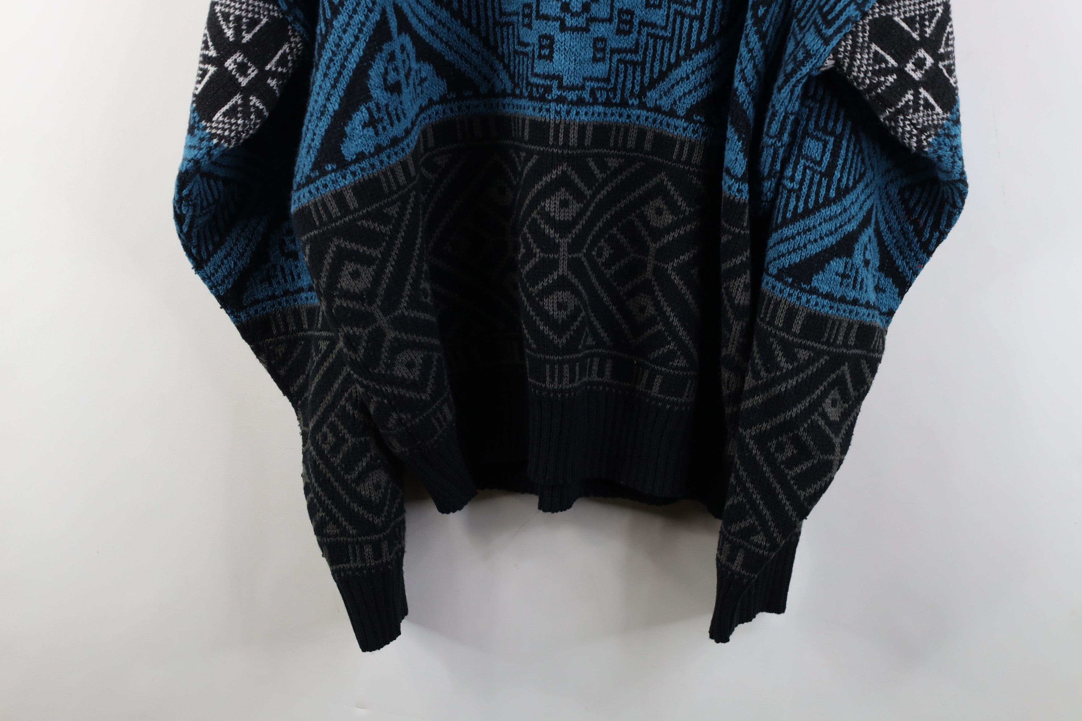 Vintage Vintage 90s Streetwear Geometric Crewneck Sweater Acrylic Size US XL / EU 56 / 4 - 11 Thumbnail