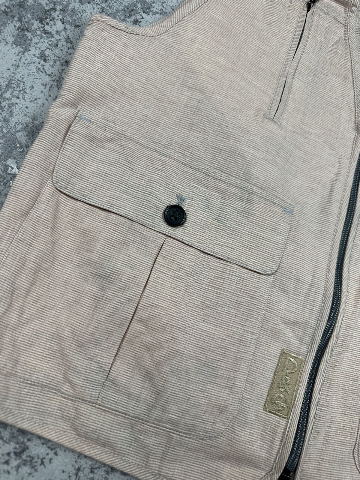 Japanese Brand Nicole St. Gilles Paris Tactical Utility Vest Beige Japan Size US L / EU 52-54 / 3 - 3 Thumbnail