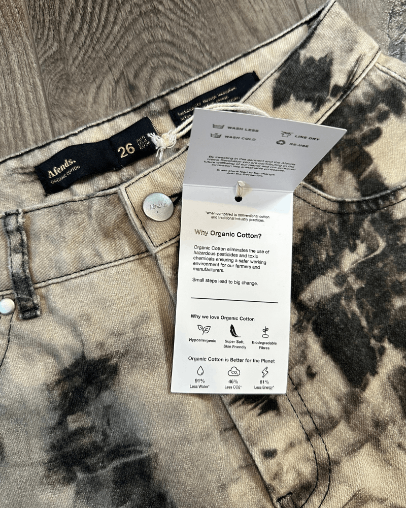 Afends Sample NWT Afends - Shelby - Organic Denim Washed Shorts 26 Size 26" / US 2 / IT 38 - 4 Thumbnail
