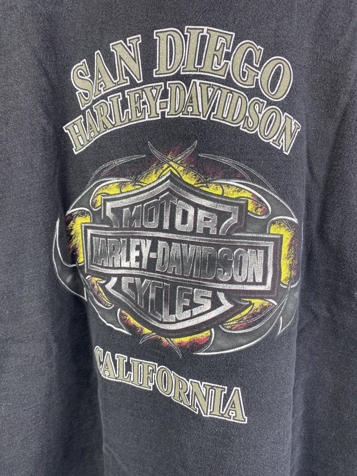 Harley Davidson × Vintage 🔥VNTG Harley Davidson tee San Diego California Washed Black Size US XL / EU 56 / 4 - 7 Thumbnail