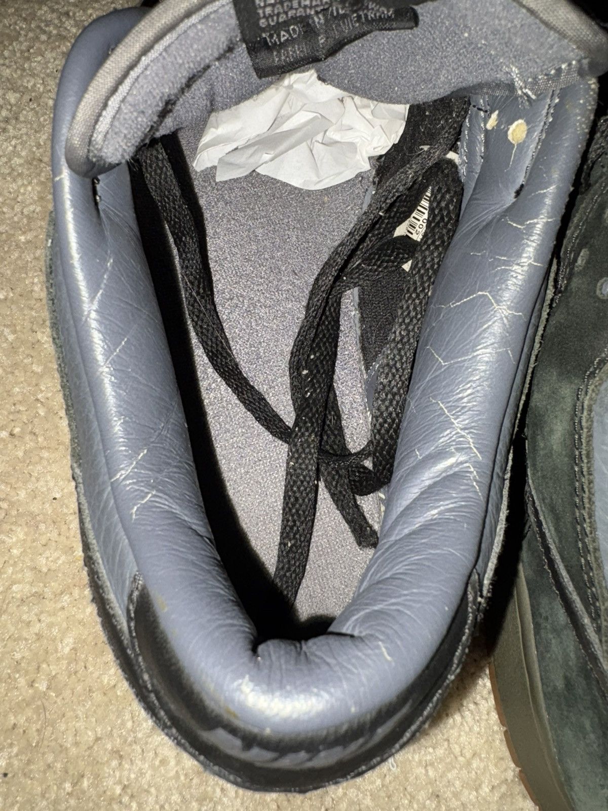 Nike × Nike SB × Vintage Vintage 2003 Nike Dunk Low Pro Black Graphite Gum Shoes Size US 12 / EU 45 - 11 Thumbnail