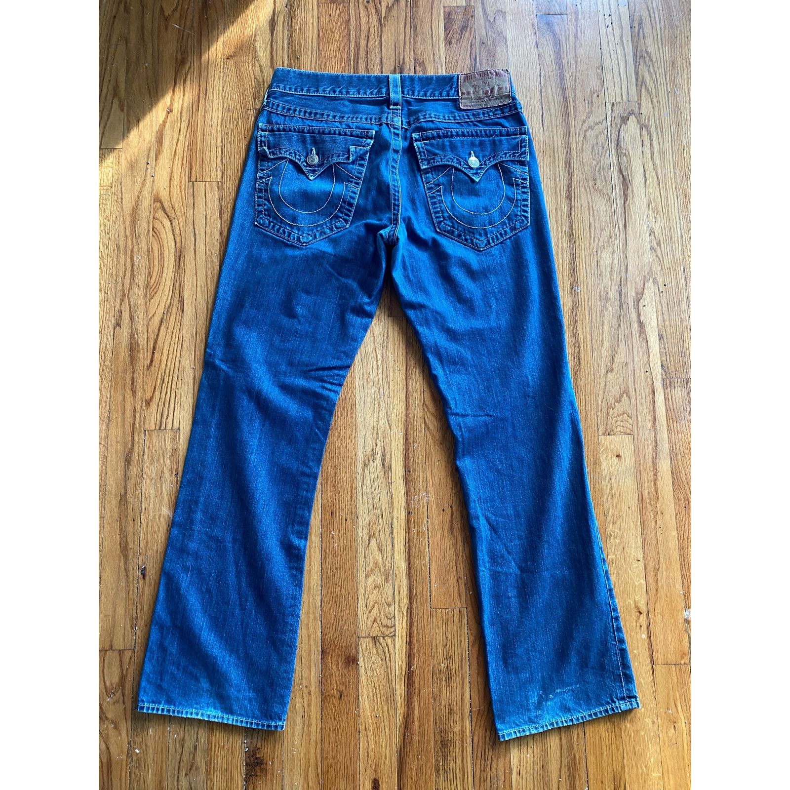 True Religion True Religion Jeans Mens Ricky Straight Denim Pockets 33 Size US 33 - 2 Thumbnail