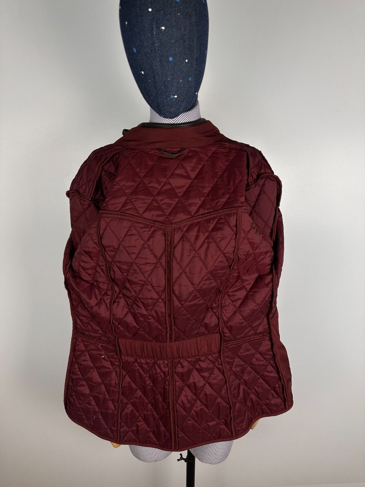 Barbour Barbour Stallion Quilted Jacket Leather Trim Red Womens US10 Size L / US 10 / IT 46 - 7 Thumbnail