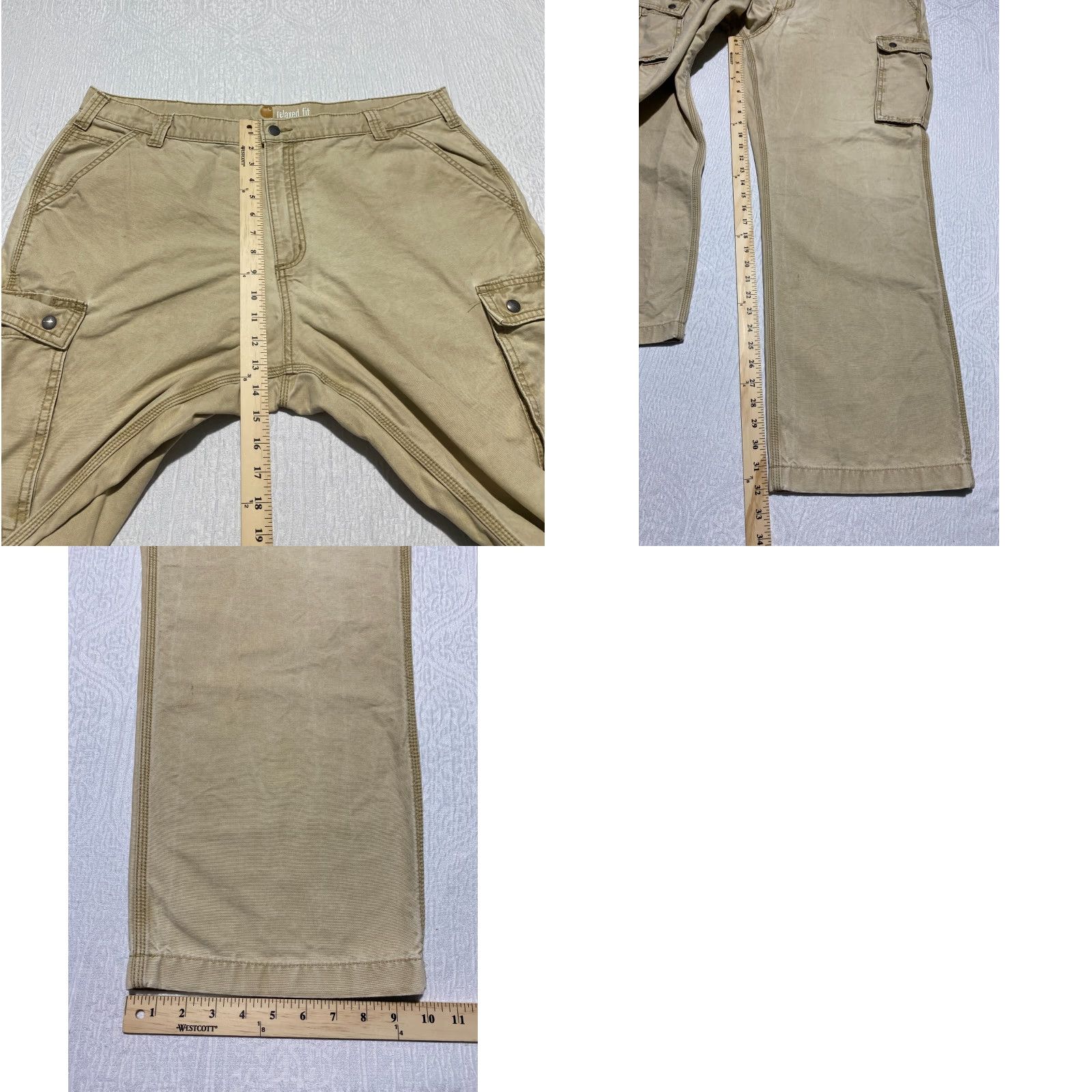 Carhartt VINTAGE Carhartt Cargo Pants Men's Size 42×34 Beige Relaxed Straight Size US 42 / EU 58 - 8 Thumbnail