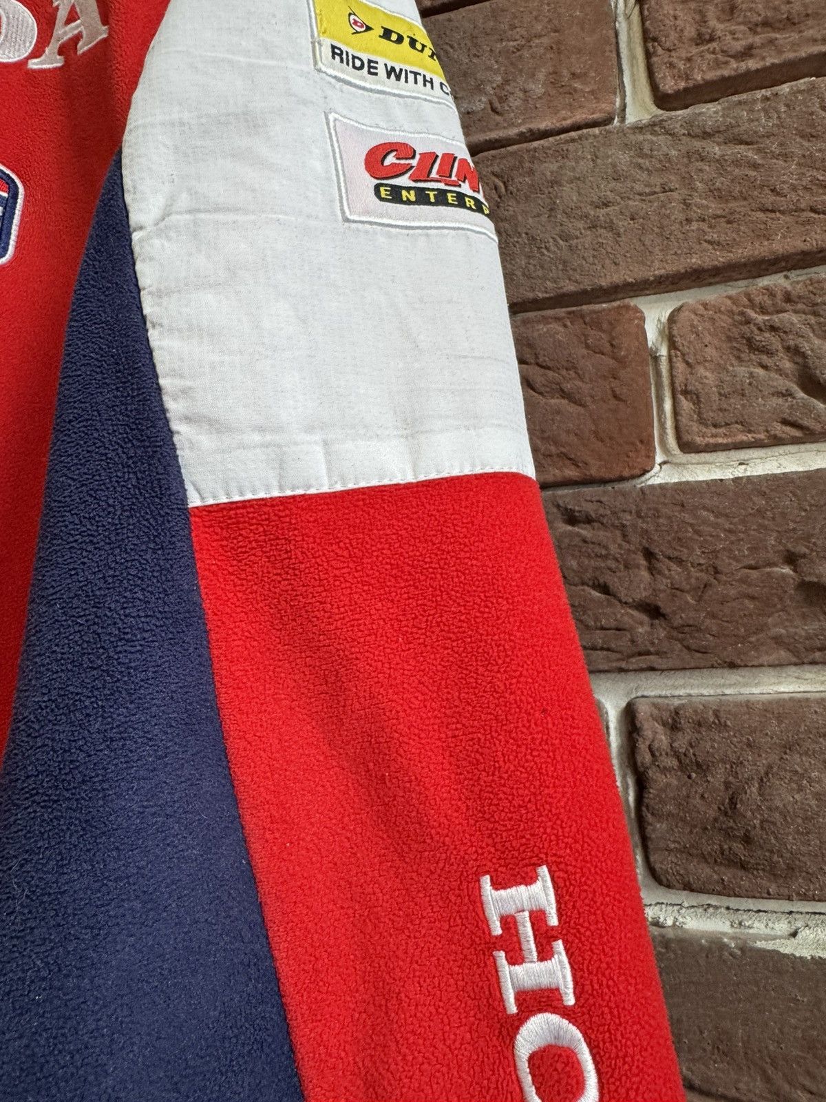 Honda Vintage Y2k Racing Red Fleece Honda Streetwear Rare M Drip Size US M / EU 48-50 / 2 - 8 Thumbnail