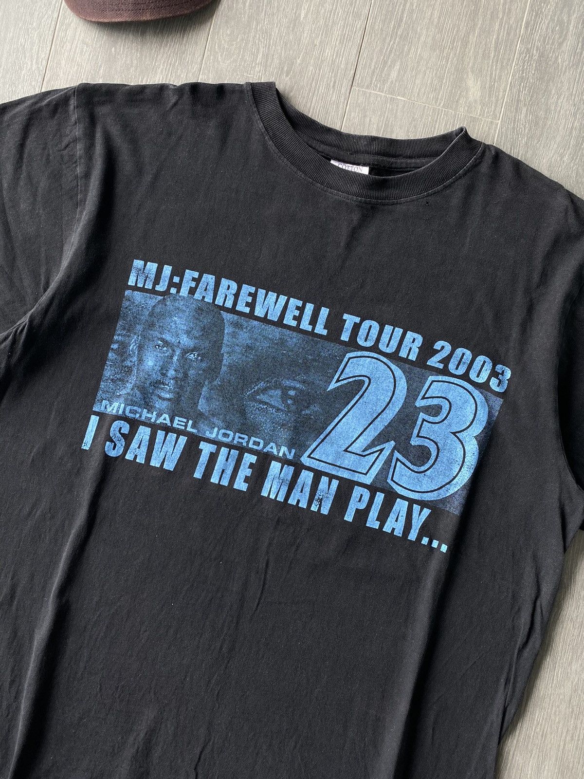 Jordan Brand × Rap Tees × Vintage Vintage Michael Jordan Farewell Tour 2003 Tee Size US XL / EU 56 / 4 - 2 Thumbnail