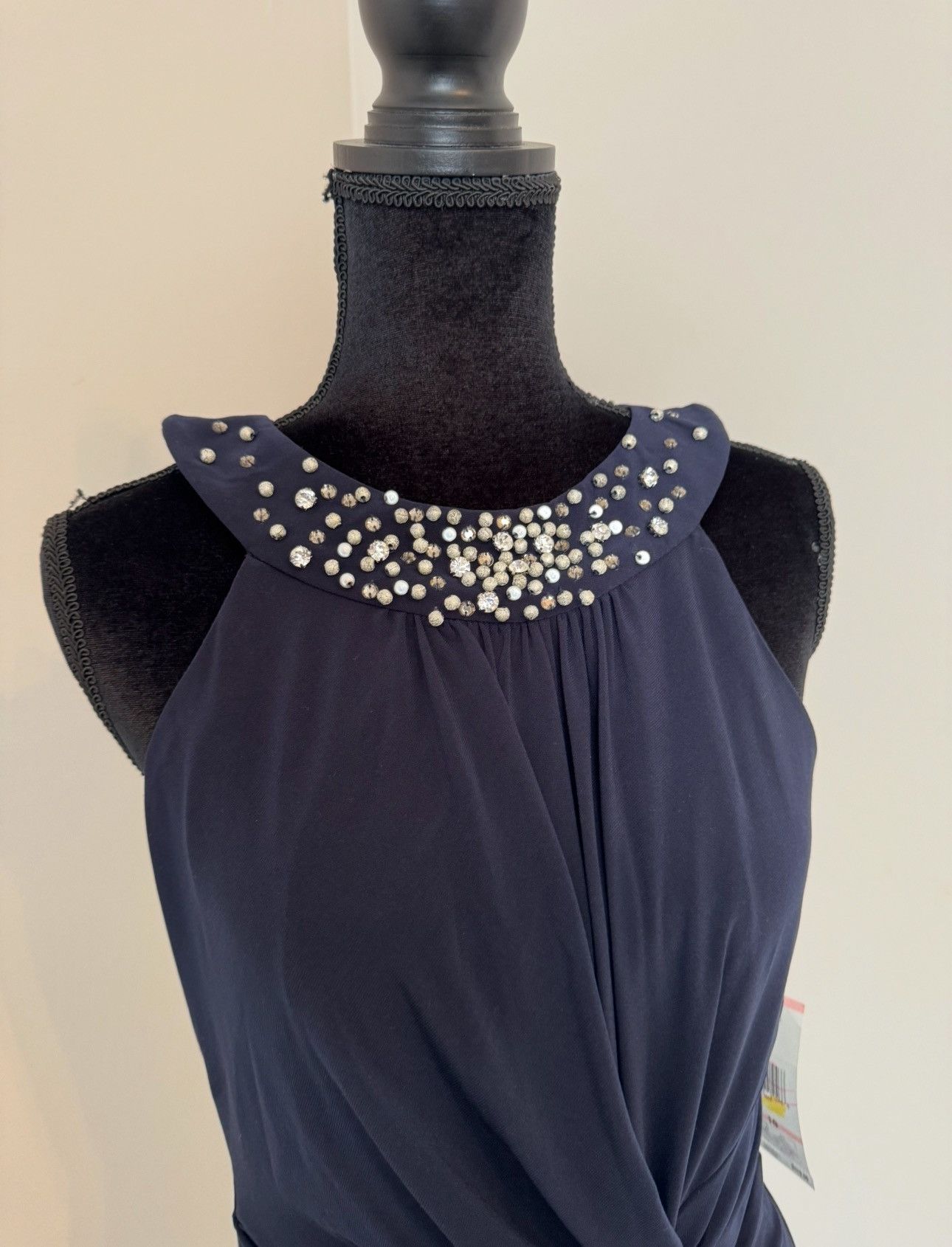 Evan Picone Evan Picone Navy Blue Cocktail Dress Size 10 Size L / US 10 / IT 46 - 3 Thumbnail