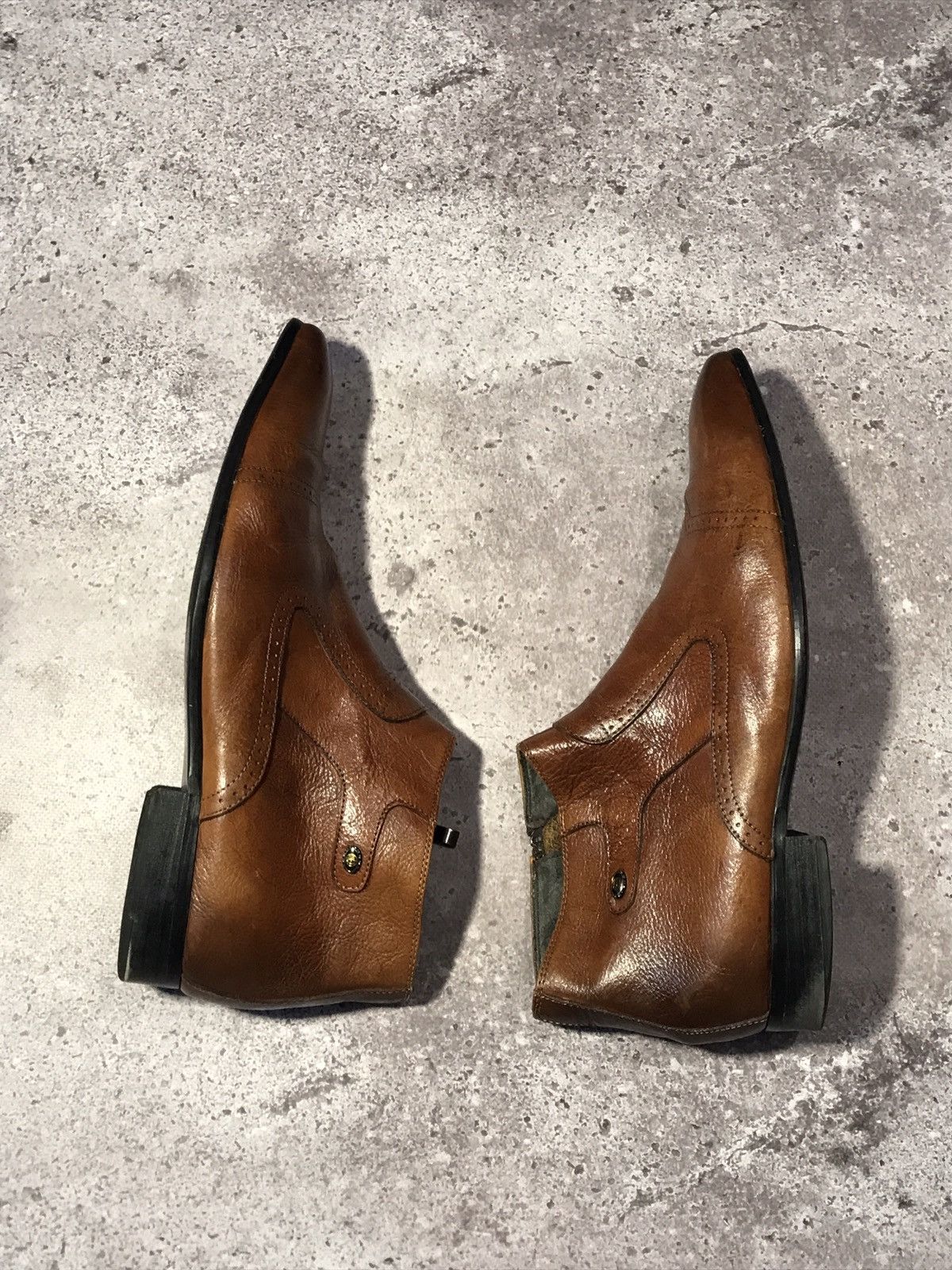 Giorgio Armani × Vintage Vintage Giorgio Armani Leather Boots – Classic Italian 9,5 Size US 9 / EU 42 - 6 Thumbnail