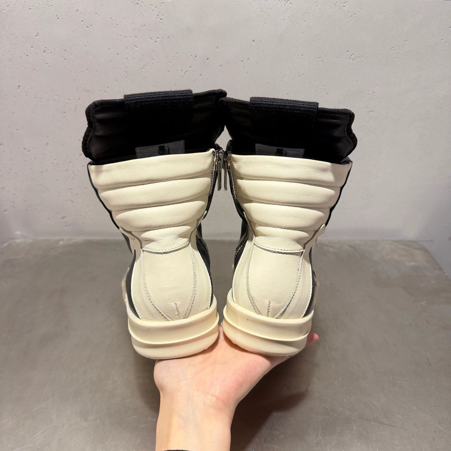 Rick Owens Rickowens RO main line black and white inverted triangle Size US 7 / IT 37 - 3 Thumbnail