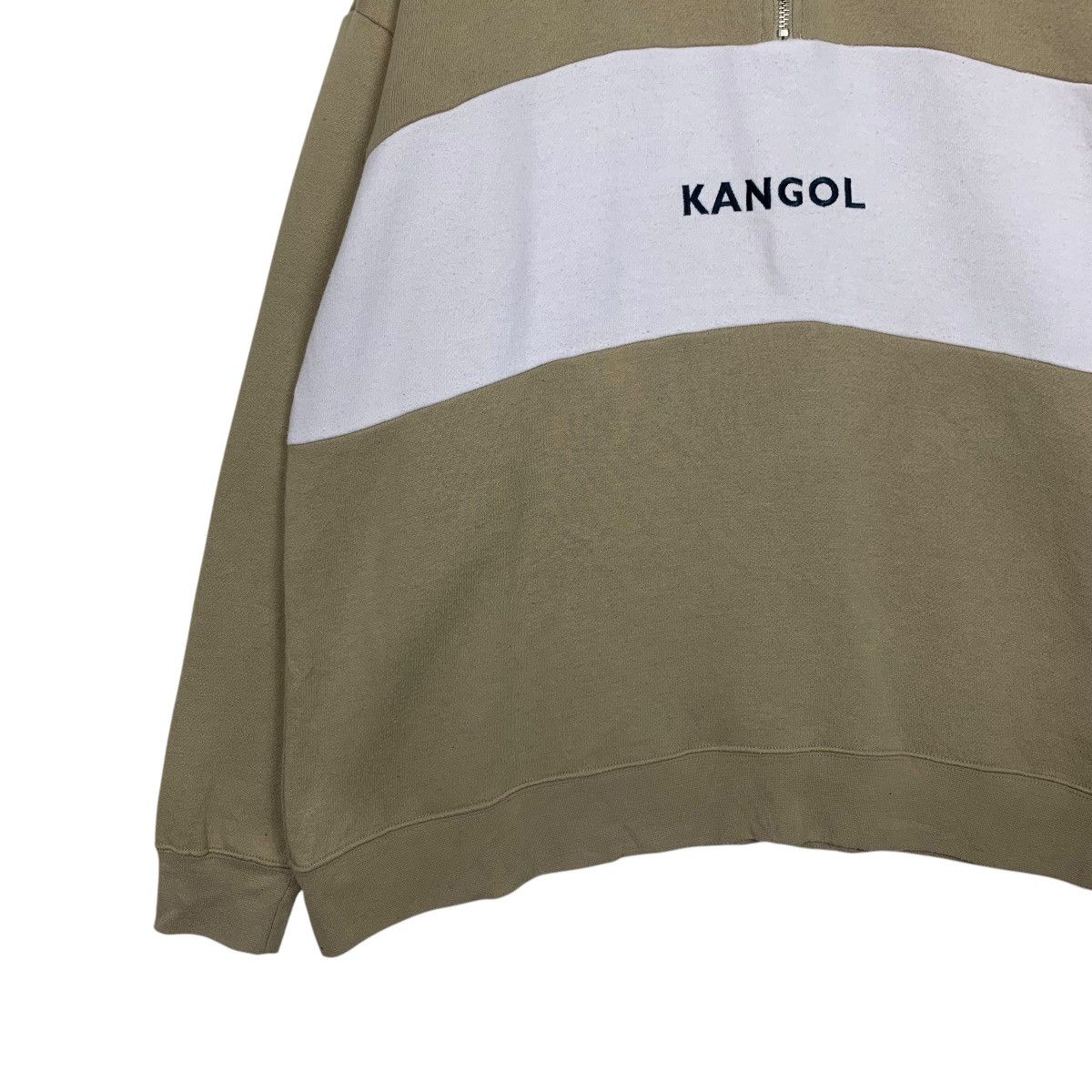 Kangol KANGOL Half Zip Colorblock Oversized Sweatshirt #1561-C70 Size US M / EU 48-50 / 2 - 3 Thumbnail