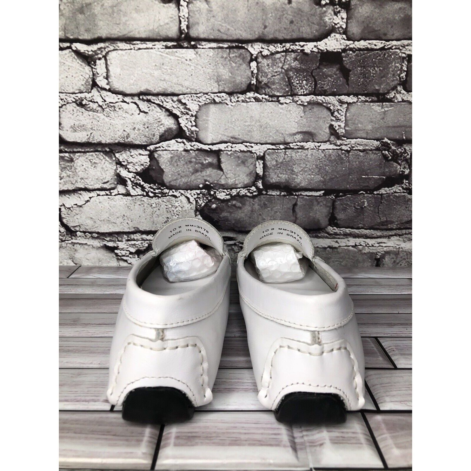 Massimo Matteo Massimo Matteo Firenze White Leather Driving Moccasins Flats Size US 10 / IT 40 - 5 Thumbnail