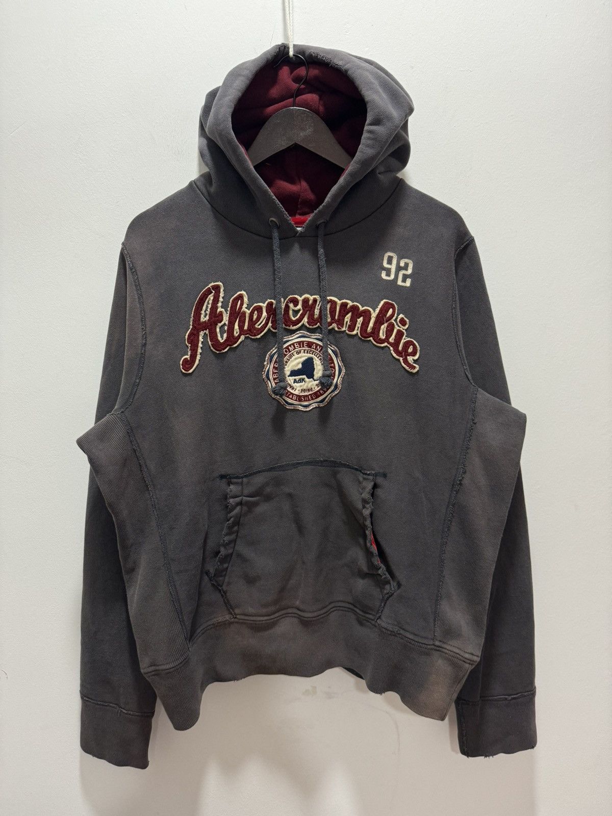 Abercrombie & Fitch × Vintage SUN FADED ABERCROMBIE & FITCH COLOUR BLEEDING HOODED Size L / US 10 / IT 46 - 2 Thumbnail