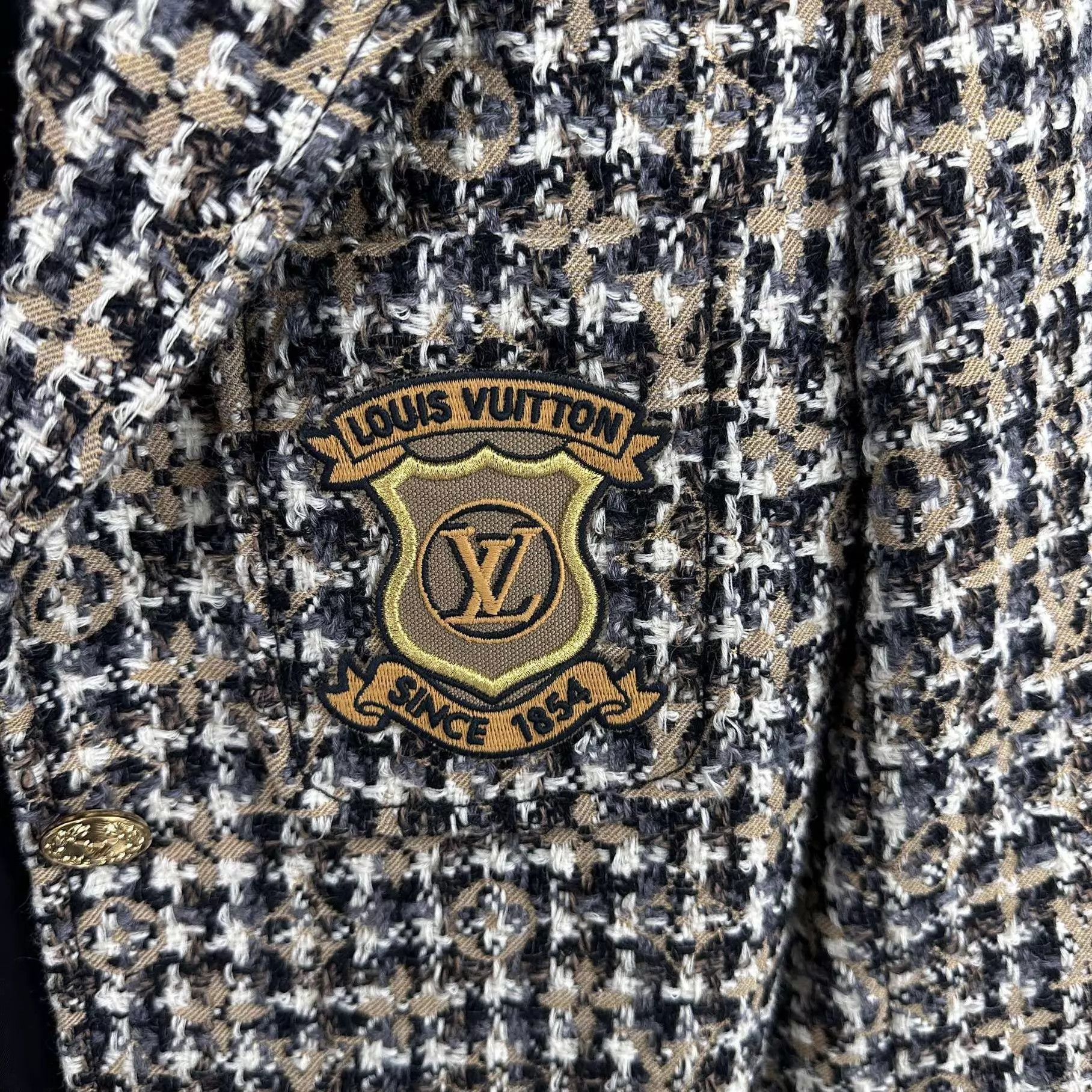 Louis Vuitton LV tweed monogram all over blazer 99 new 36 Size XS / US 0-2 / IT 36-38 - 7 Thumbnail