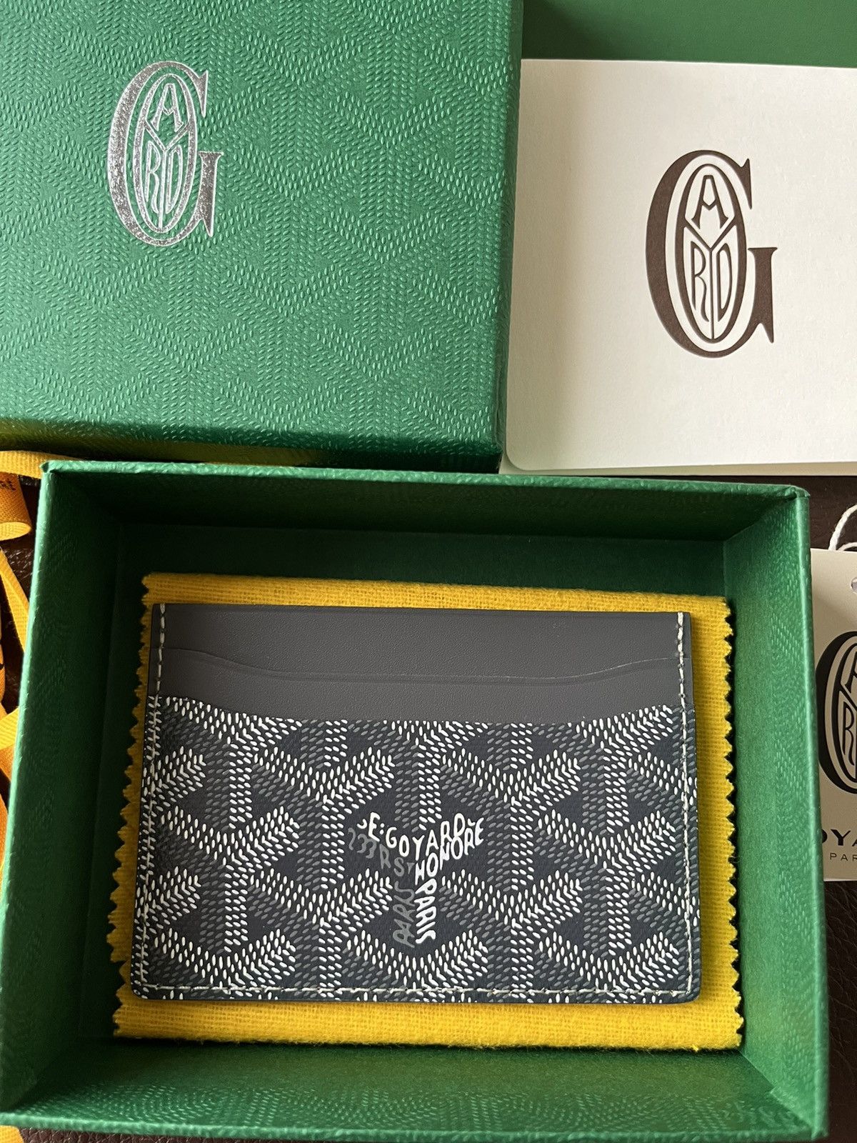 Goyard Goyard Leather Card Holder Brand New Giftable Condition Size ONE SIZE - 1 Thumbnail