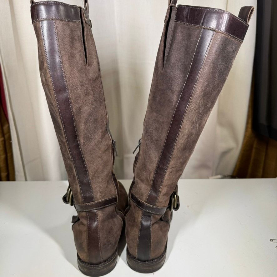 Cole Haan Cole Haan Brown Nubuck Leather Riding Boots Womens Sz 7.5 B Size US 7.5 / IT 37.5 - 5 Thumbnail