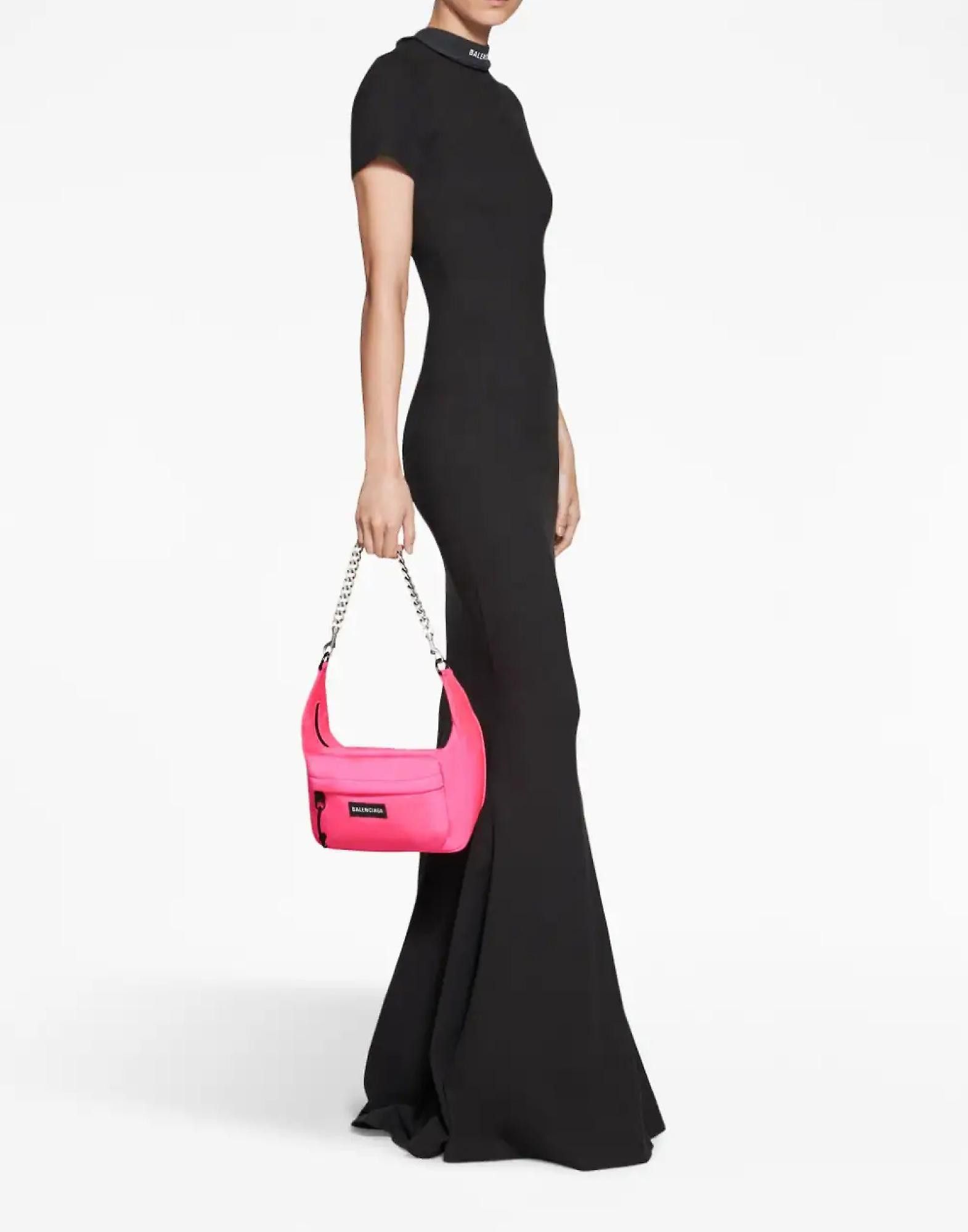 Balenciaga o1bcso1str1224 Size: OS / Raver Medium Bag With Chain Pink Size ONE SIZE - 5 Thumbnail