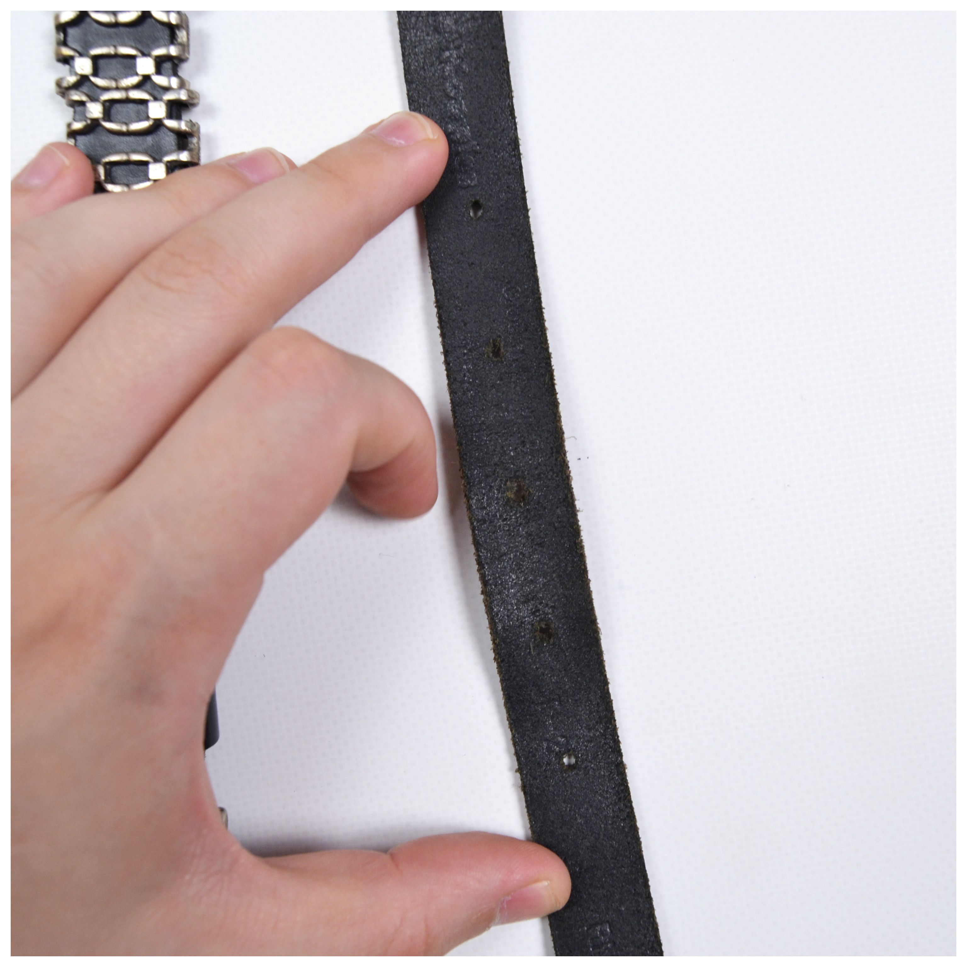 The Kooples The Kooples Vintage Leather Belt With Silvery Metal Chains Size ONE SIZE - 6 Thumbnail