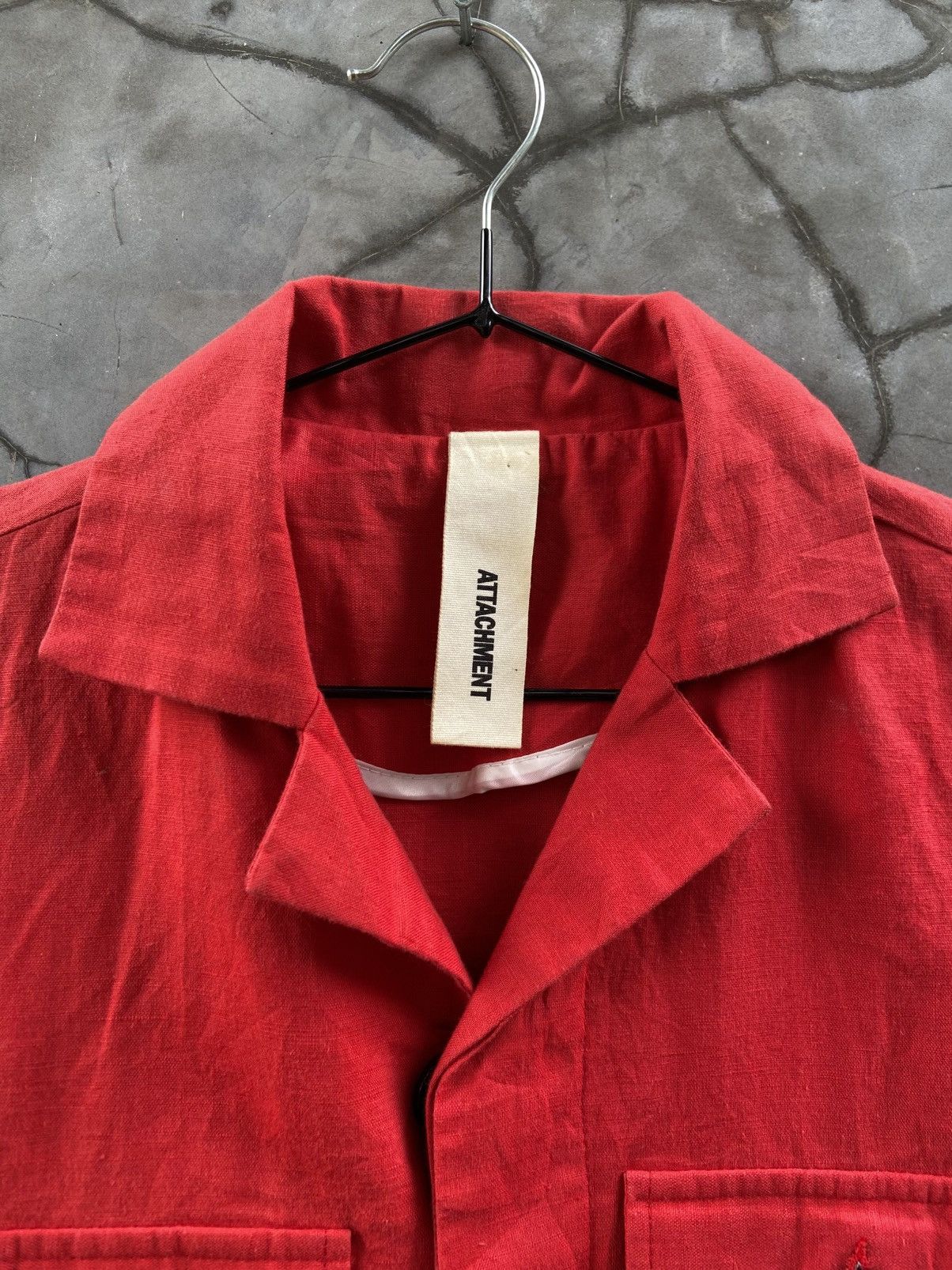 Isamu Katayama Backlash × Kazuyuki Kumagai Attachment × Maison MIHARA YASUHIRO Vintage Attachment Kazuyuki Kumagai Pocket Outer Shirts Size M / US 6-8 / IT 42-44 - 4 Thumbnail