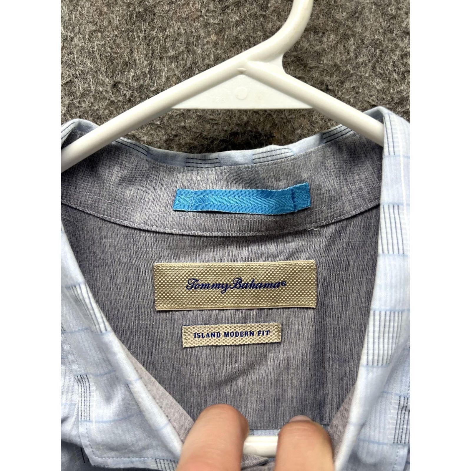 Tommy Bahama Tommy Bahama Shirt Mens 2XL Blue Long Sleeve Button Front Island Modern Fit Shirt Size US XXL / EU 58 / 5 - 2 Thumbnail
