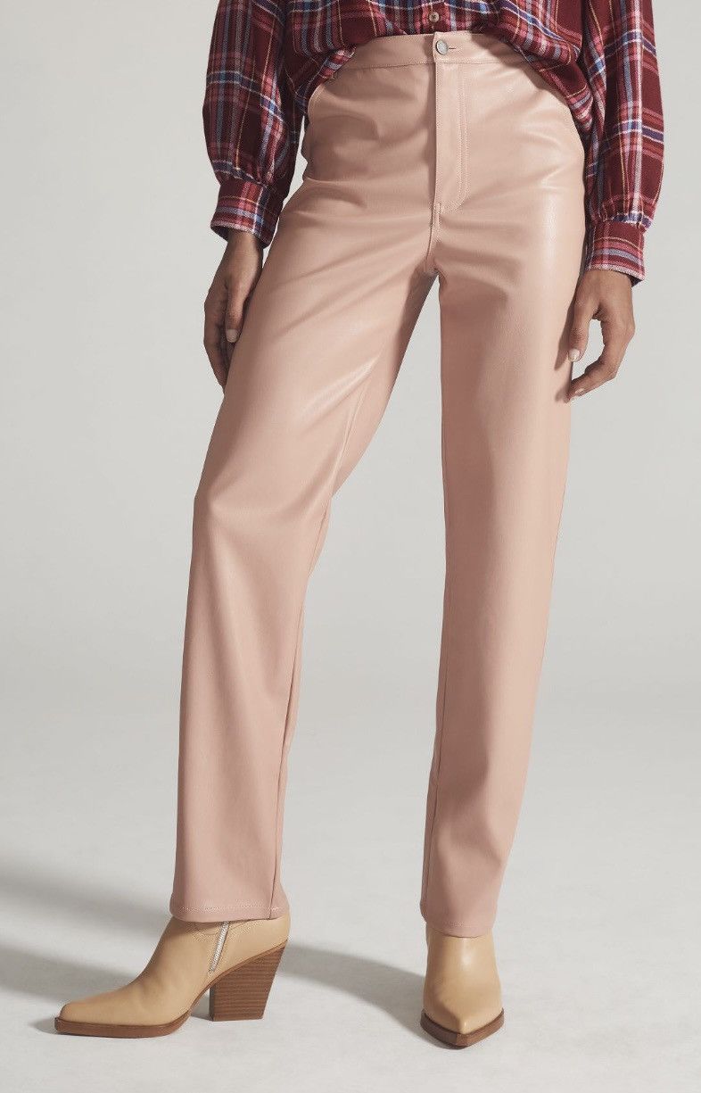 Anthropologie Anthropologie En Saison Lana Faux Leather Trousers, Size XS Size 26" / US 2 / IT 38 - 3 Thumbnail