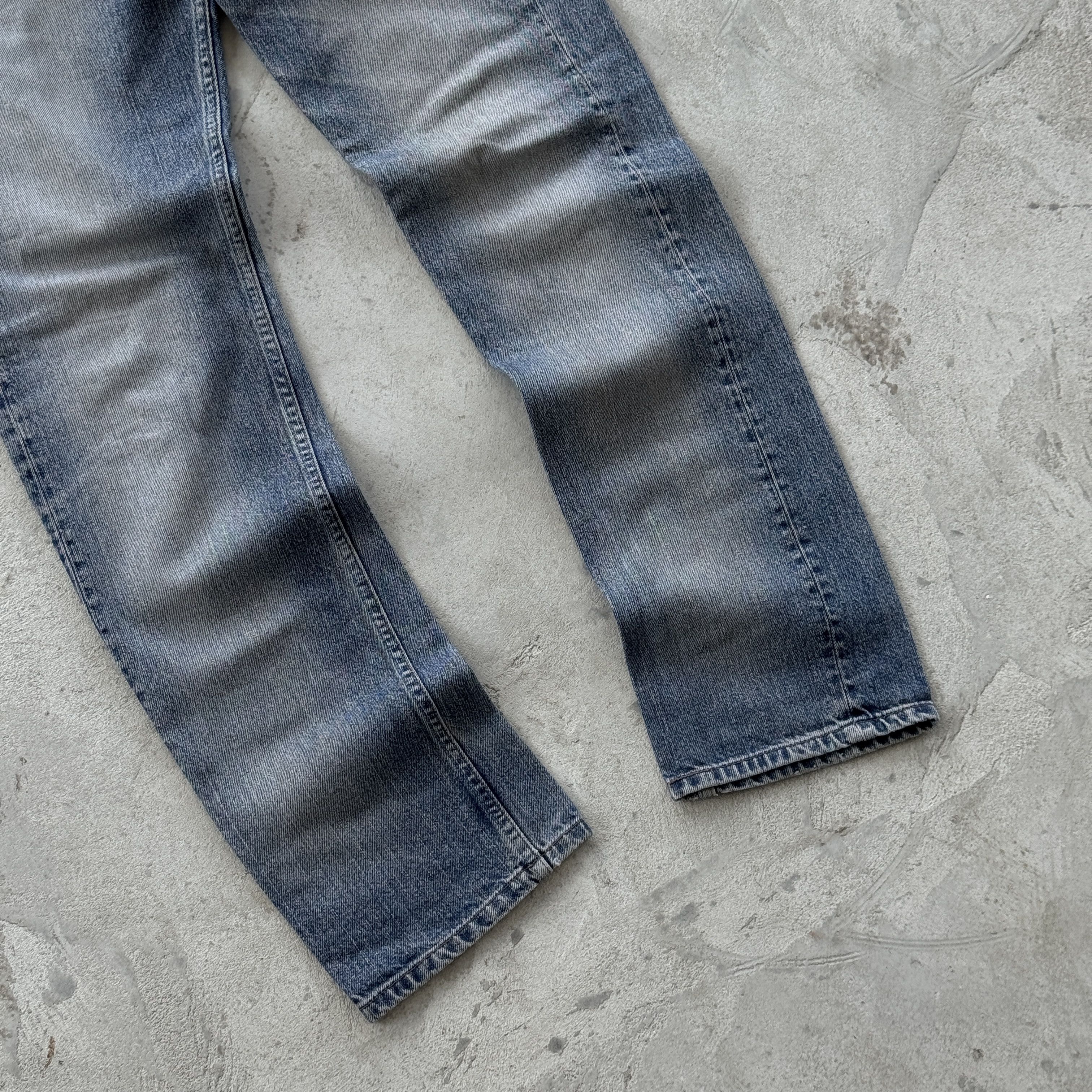 Levi's 90s Levi's 501 Washed Blue Denim Pants Size US 31 - 7 Thumbnail