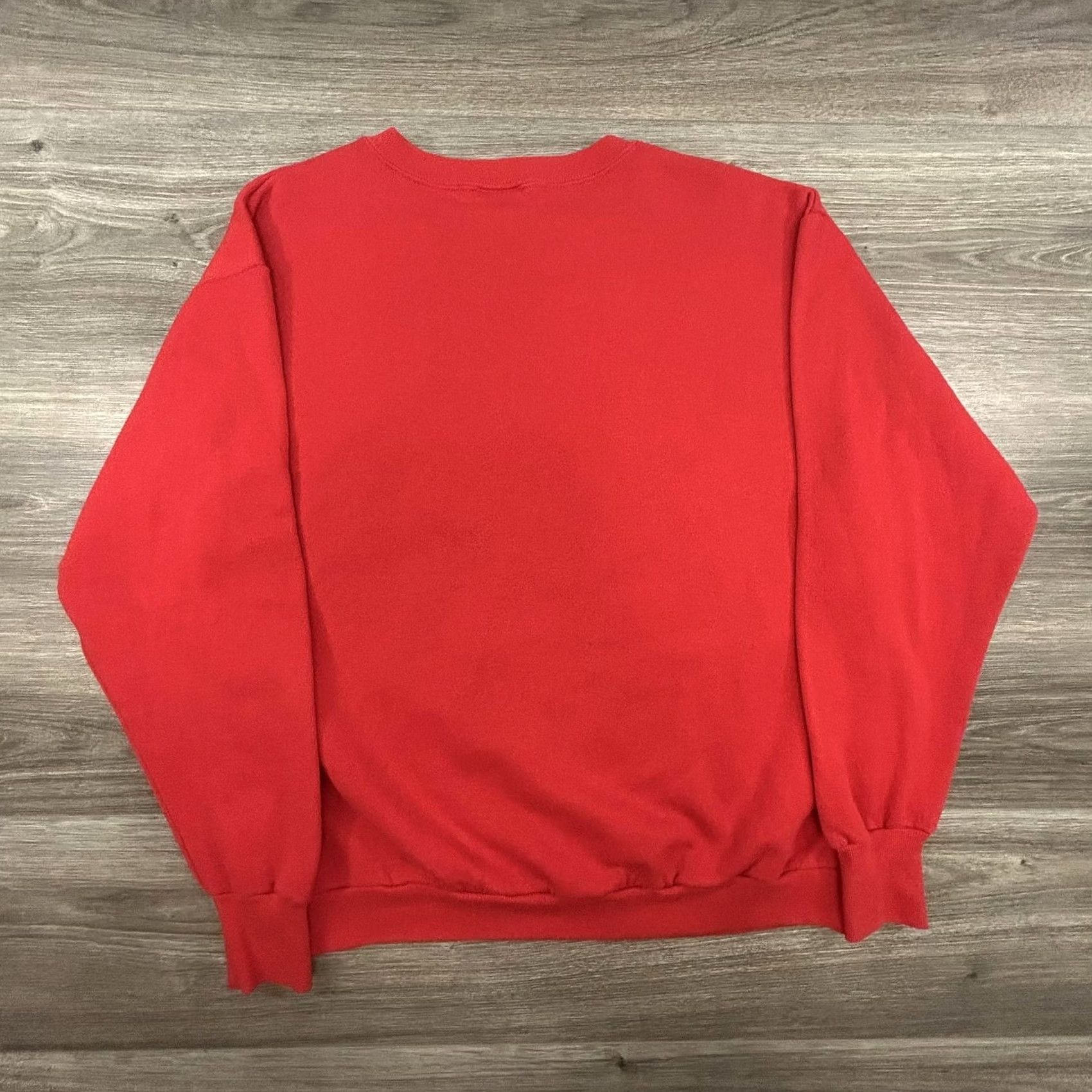 Vintage VINTAGE Collegiate Pacific Wyoming All Around Sportsman Sweatshirt Mens Large Red Crew Neck Graphic Print 90s Size US L / EU 52-54 / 3 - 2 Thumbnail