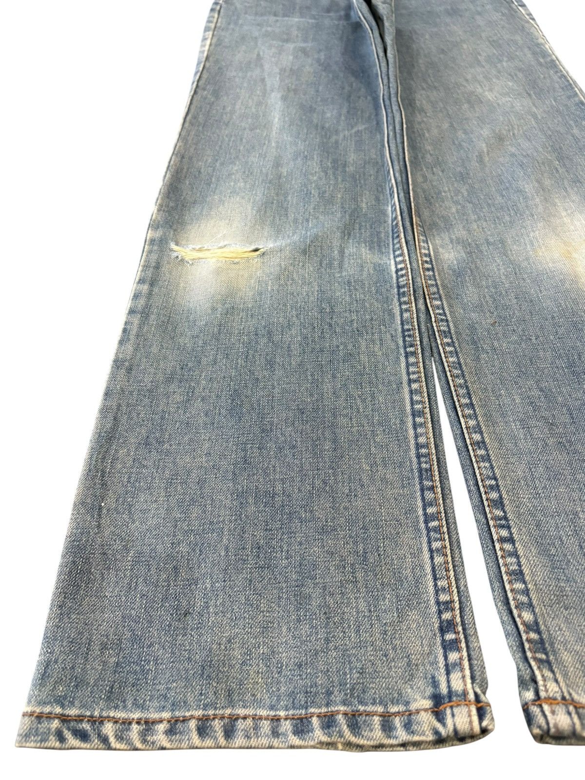 Levi's Vintage 90s Levis 519 Blue Wash Distressed Loose Jeans Size US 27 - 6 Thumbnail