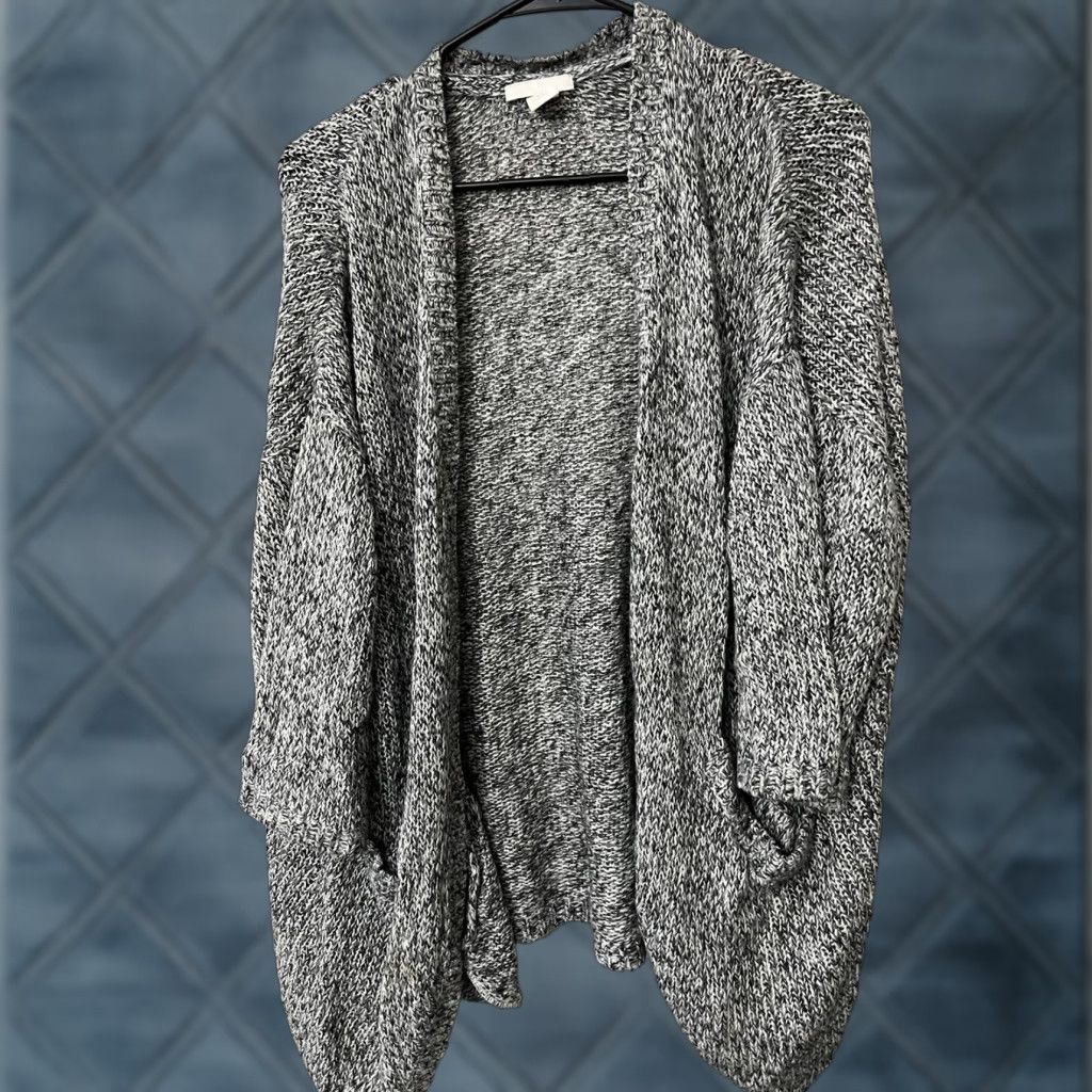 H&M H&M Women's Sweater Cardigan Large Multicolor Argyle Open Front Dolman Sleeve Casual Preppy Size L / US 10 / IT 46 - 1 Thumbnail