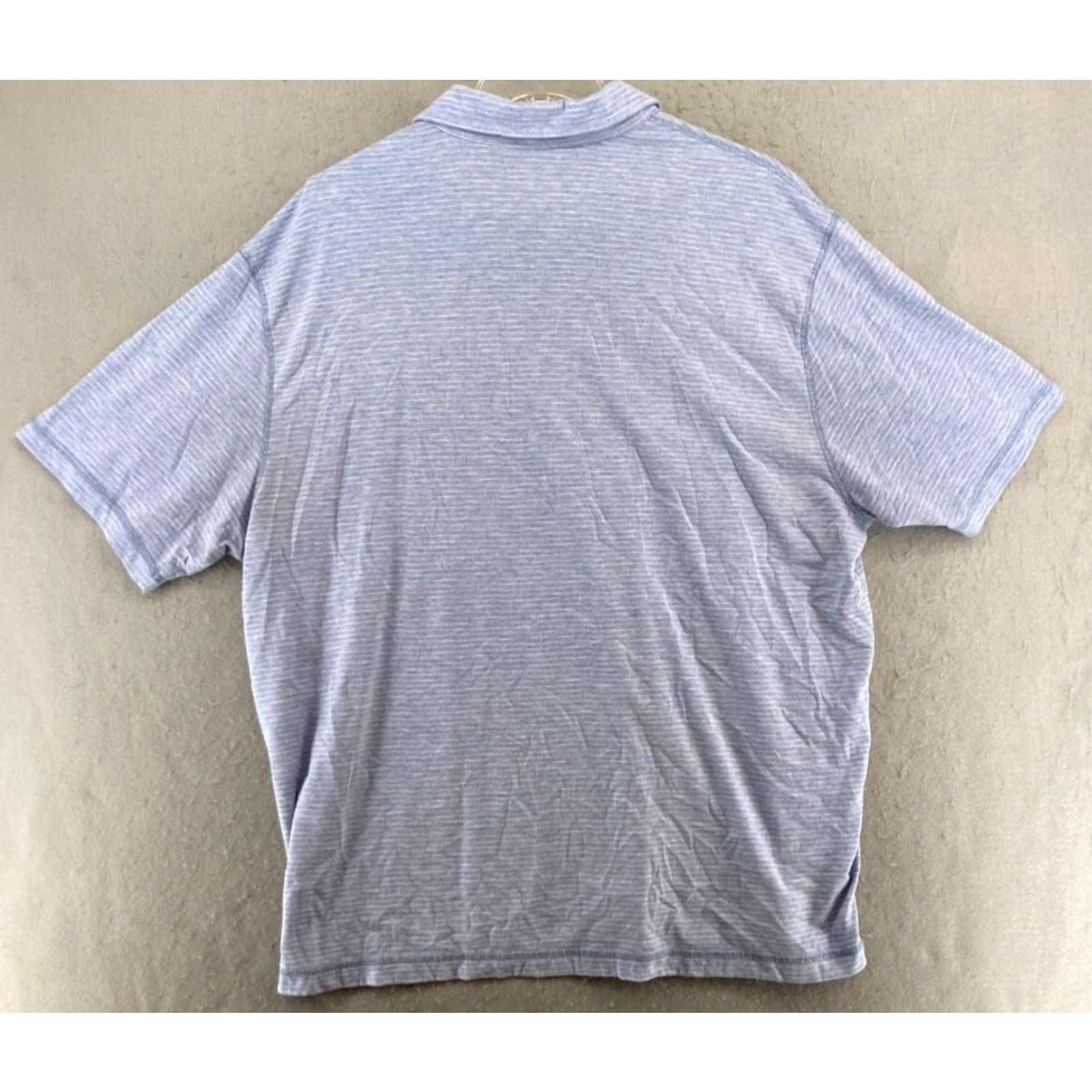 Roundtree & Yorke Roundtree & Yorke Polo Shirt Mens XL Blue Striped Polo Size US XL / EU 56 / 4 - 6 Thumbnail