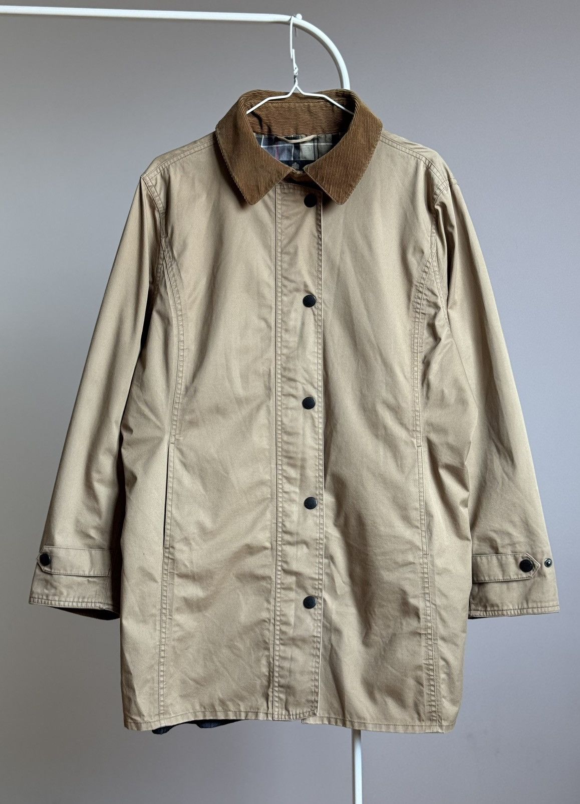 Barbour Barbour Waterproof Breathable Long Beige Jacket Coat Womens Size XXL / US 16-18 / IT 52-54 - 1 Thumbnail