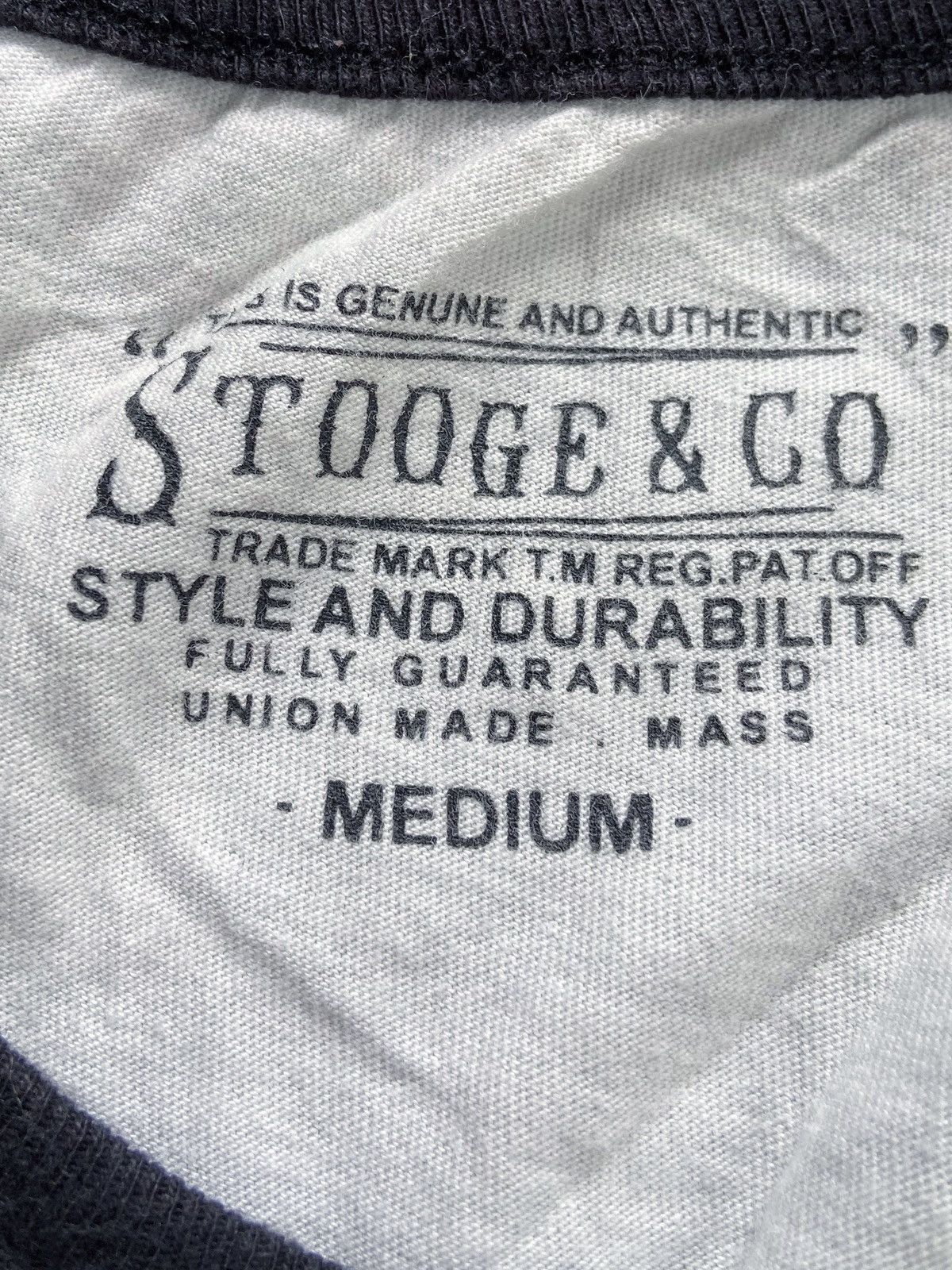 Japanese Brand STOOGE AND CO RAGLAN LONG SLEEVE Size US M / EU 48-50 / 2 - 6 Thumbnail