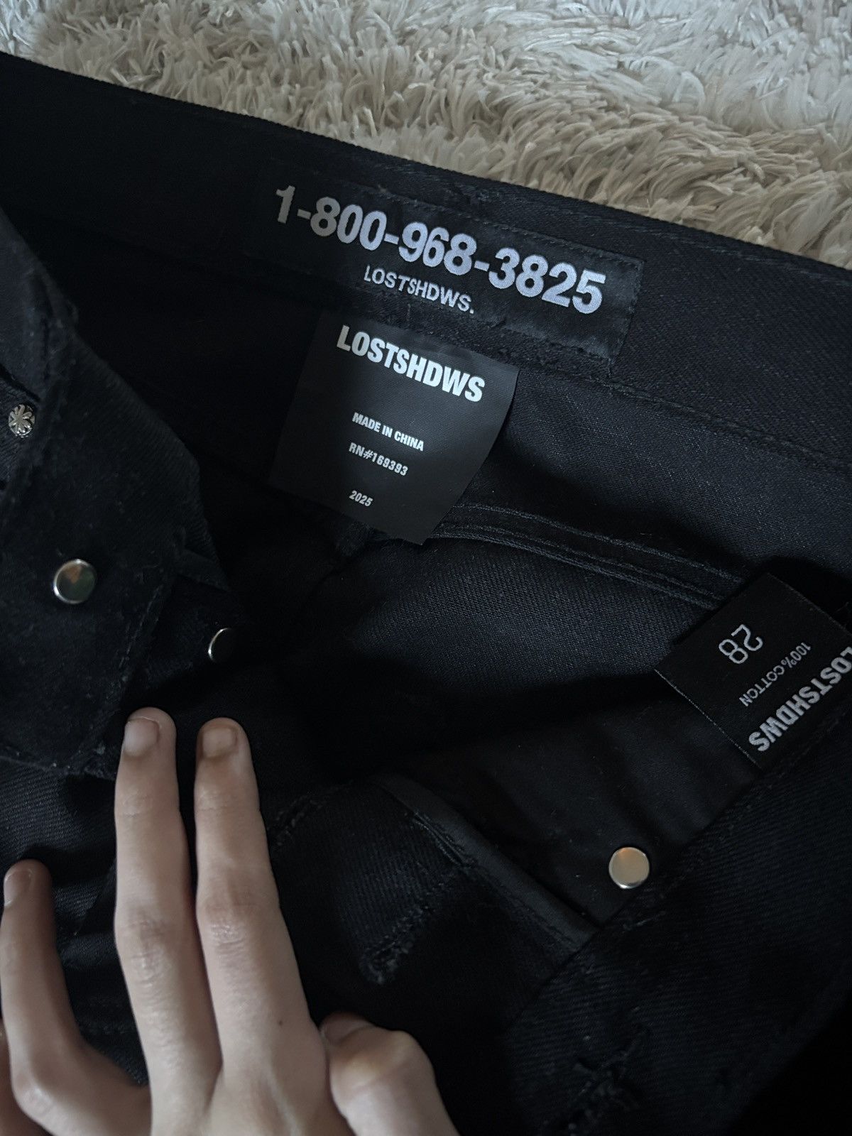 LOSTSHDWS Lost Shadows Stubbed Denim Jeans Size US 28 / EU 44 - 4 Thumbnail