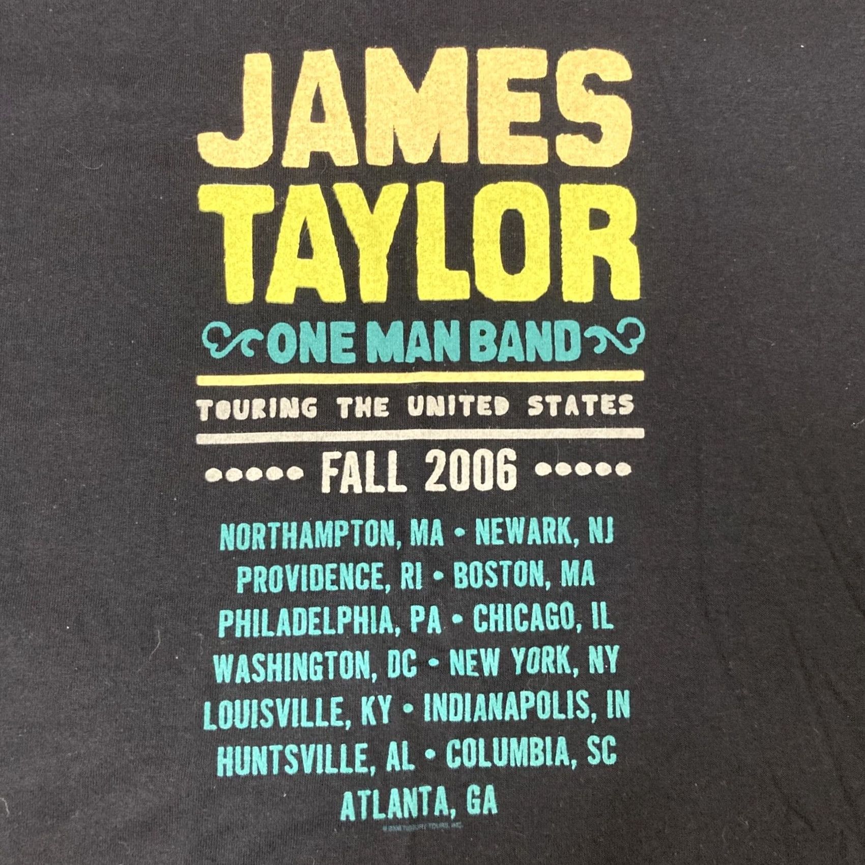 Anvil James Taylor One Man Band Spring Tour 2006 Black Concert T-Shirt Men XL Size US XXL / EU 58 / 5 - 5 Thumbnail