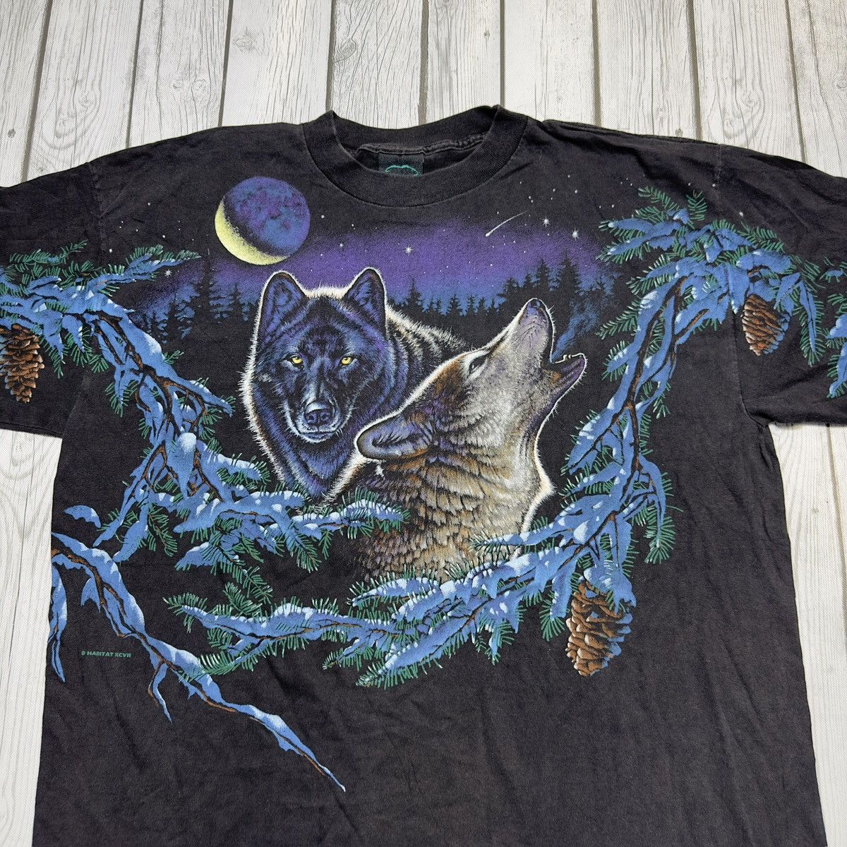Habitat × Vintage Vintage Wolves tee Size US XL / EU 56 / 4 - 3 Thumbnail