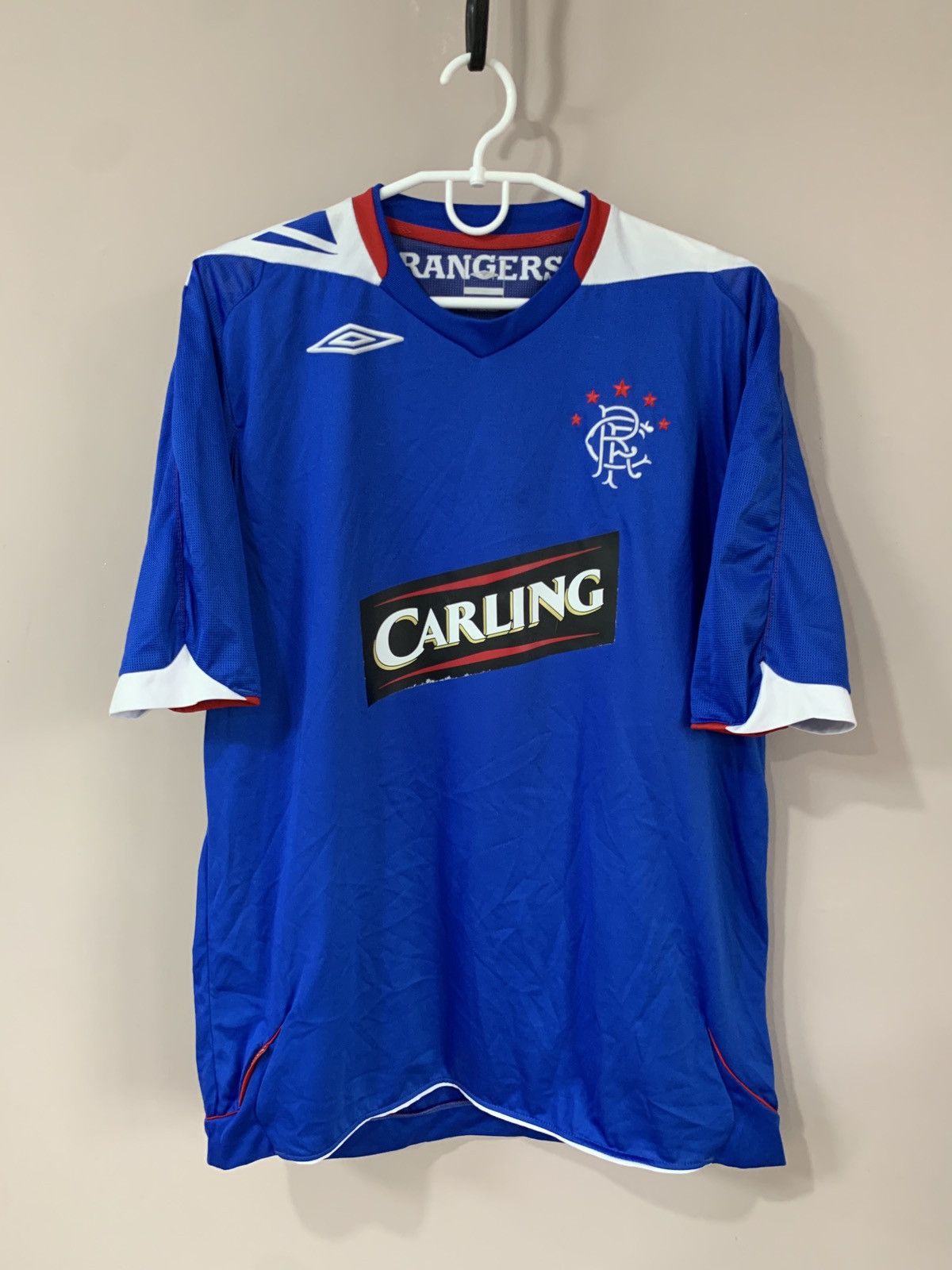 Umbro Rangers Glasgow 2007 Home Umbro Football Shirt Vintage Retro Size US L / EU 52-54 / 3 - 1 Thumbnail