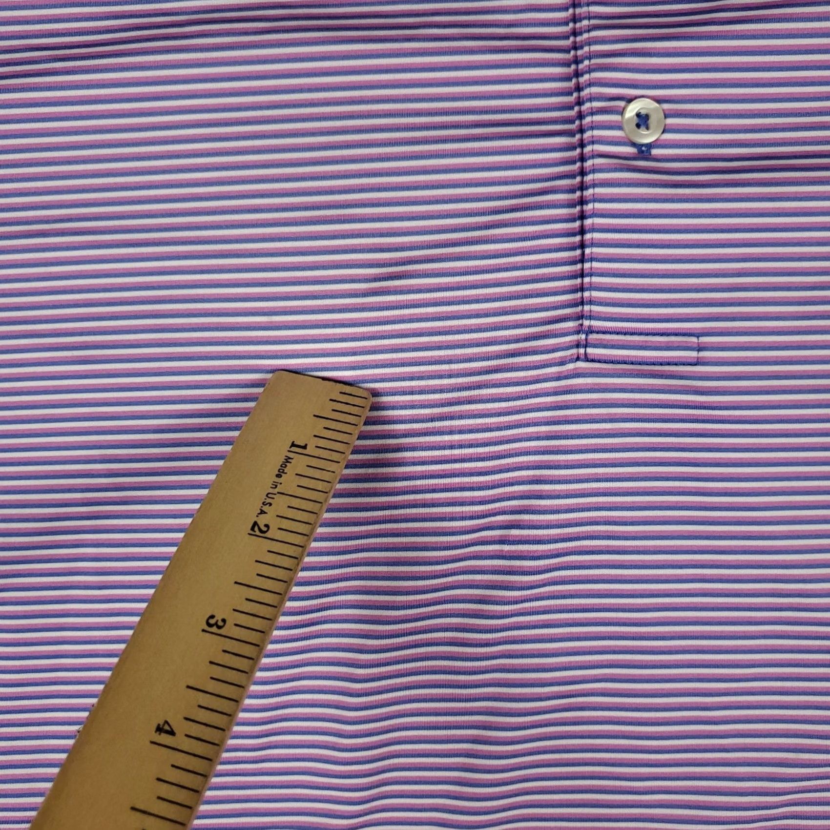 Vintage Donald Ross Polo Shirt Mens 2XL Blue Striped Golf Short Sleeve Size US XXL / EU 58 / 5 - 5 Thumbnail