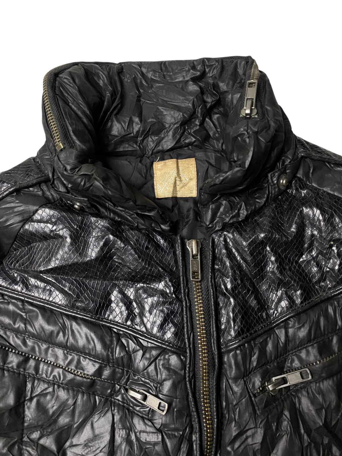 Isamu Katayama Backlash 2000's Edge Difference Crocodile Leather Down Puffer Jacket Size US M / EU 48-50 / 2 - 12 Thumbnail