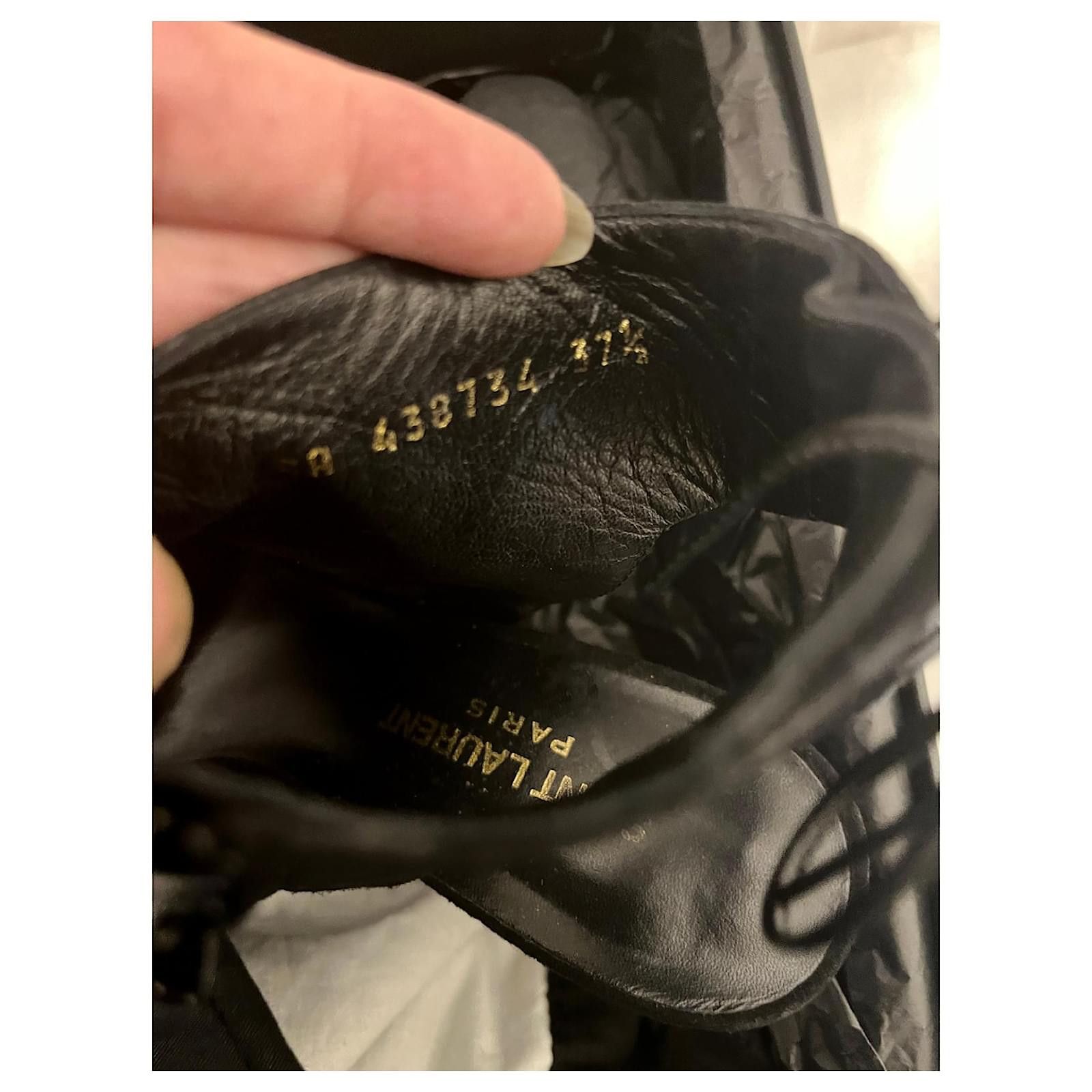 Saint Laurent Paris Saint Laurent Jane sandals with lacing Size US 7.5 / IT 37.5 - 2 Thumbnail