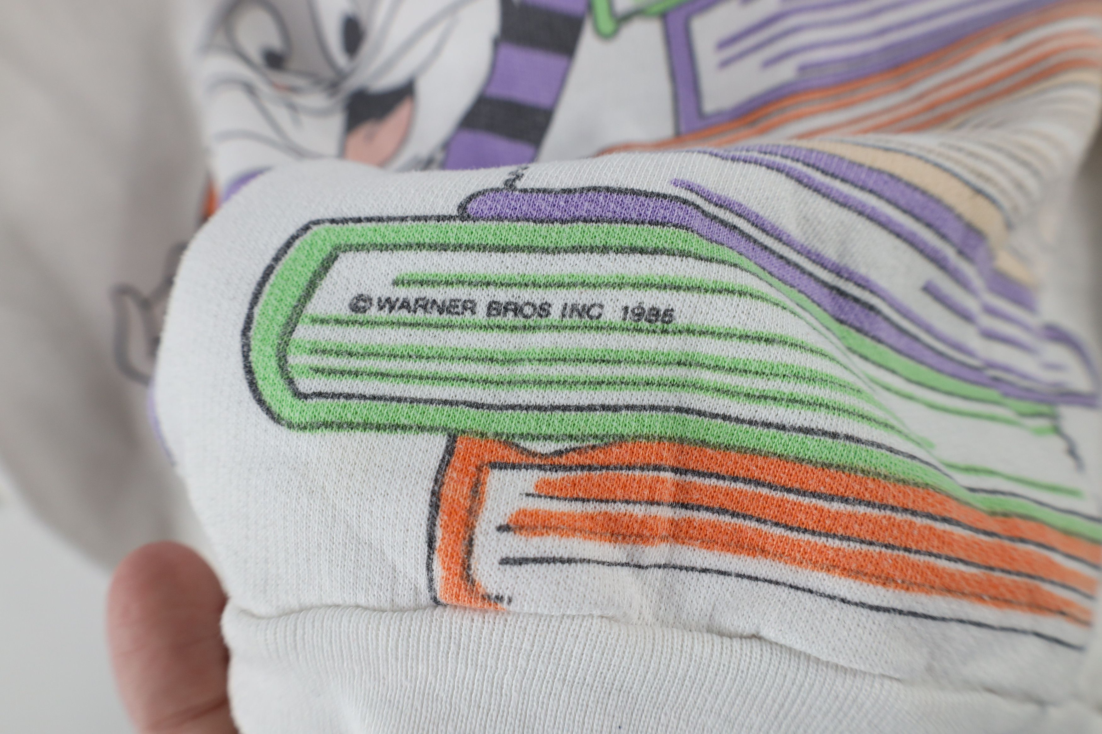 Vintage Vintage 80s Warner Bros Fit Bugs Bunny Crewneck Sweatshirt Size L / US 10 / IT 46 - 9 Thumbnail