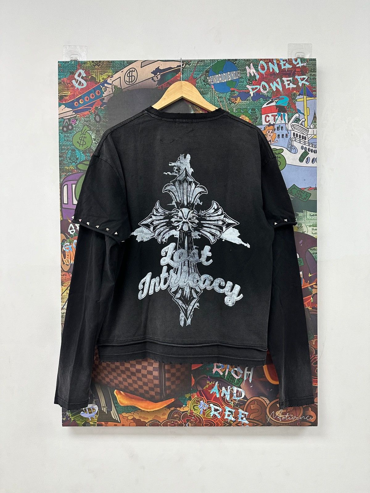 LOST INTRICACY Lost Intricacy Black Westwood L/S Tee Size US XL / EU 56 / 4 - 2 Thumbnail