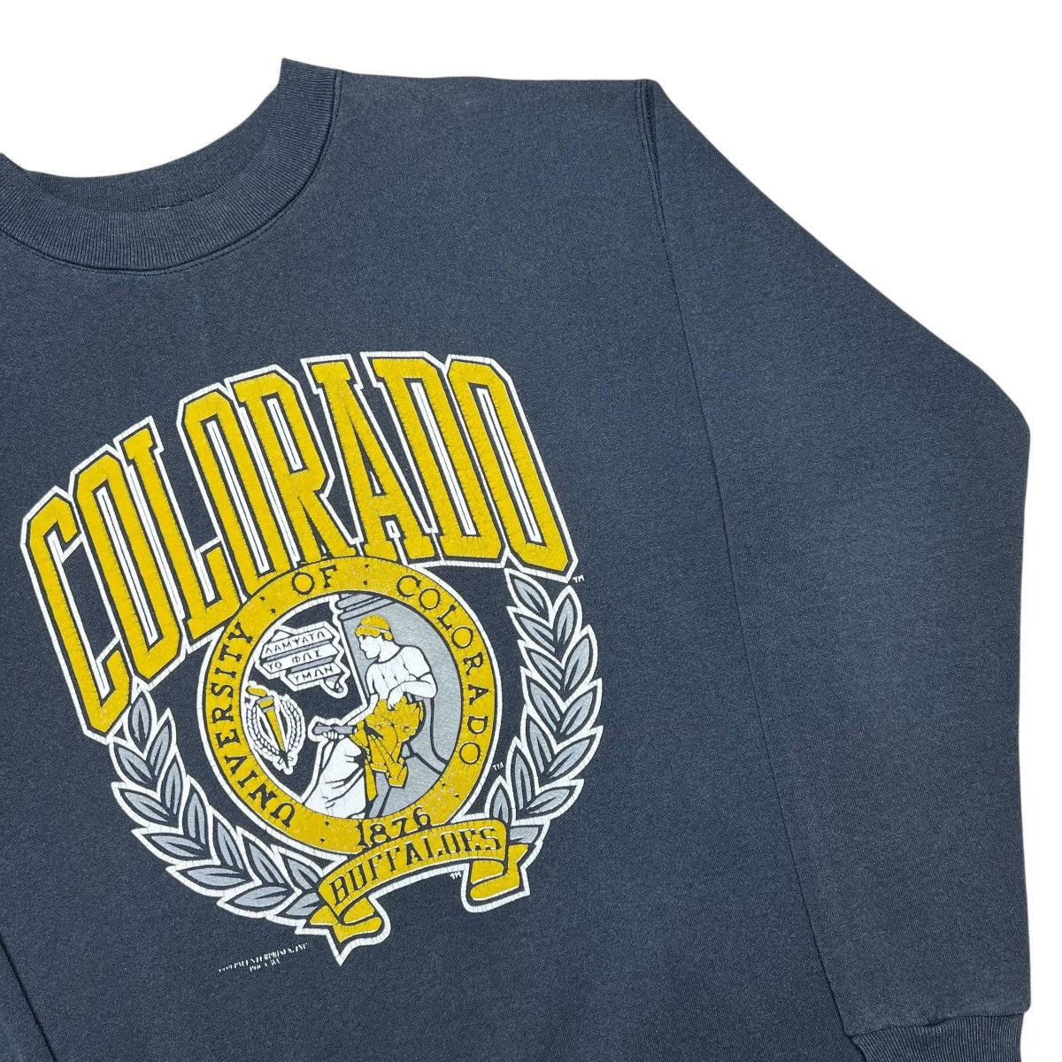 NCAA 1989 NCAA Colorado Buffaloes Mascot Double Sided Sweatshirt Size US XL / EU 56 / 4 - 15 Thumbnail